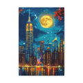 Cityscape Decor, New York Night Scene, Home Gallery Artwork, Gift for Urban Lovers, Dreams and Inspiration - Metamorphosis Creations