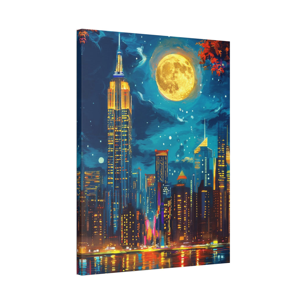 Cityscape Decor, New York Night Scene, Home Gallery Artwork, Gift for Urban Lovers, Dreams and Inspiration - Metamorphosis Creations