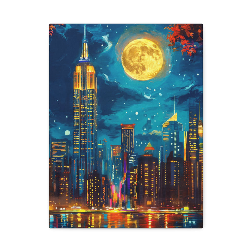 Cityscape Decor, New York Night Scene, Home Gallery Artwork, Gift for Urban Lovers, Dreams and Inspiration - Metamorphosis Creations