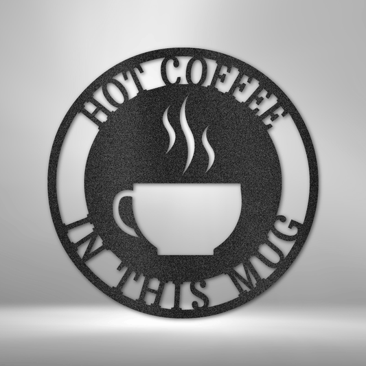 Coffee Haze Monogram - Steel Sign - Metamorphosis Creations