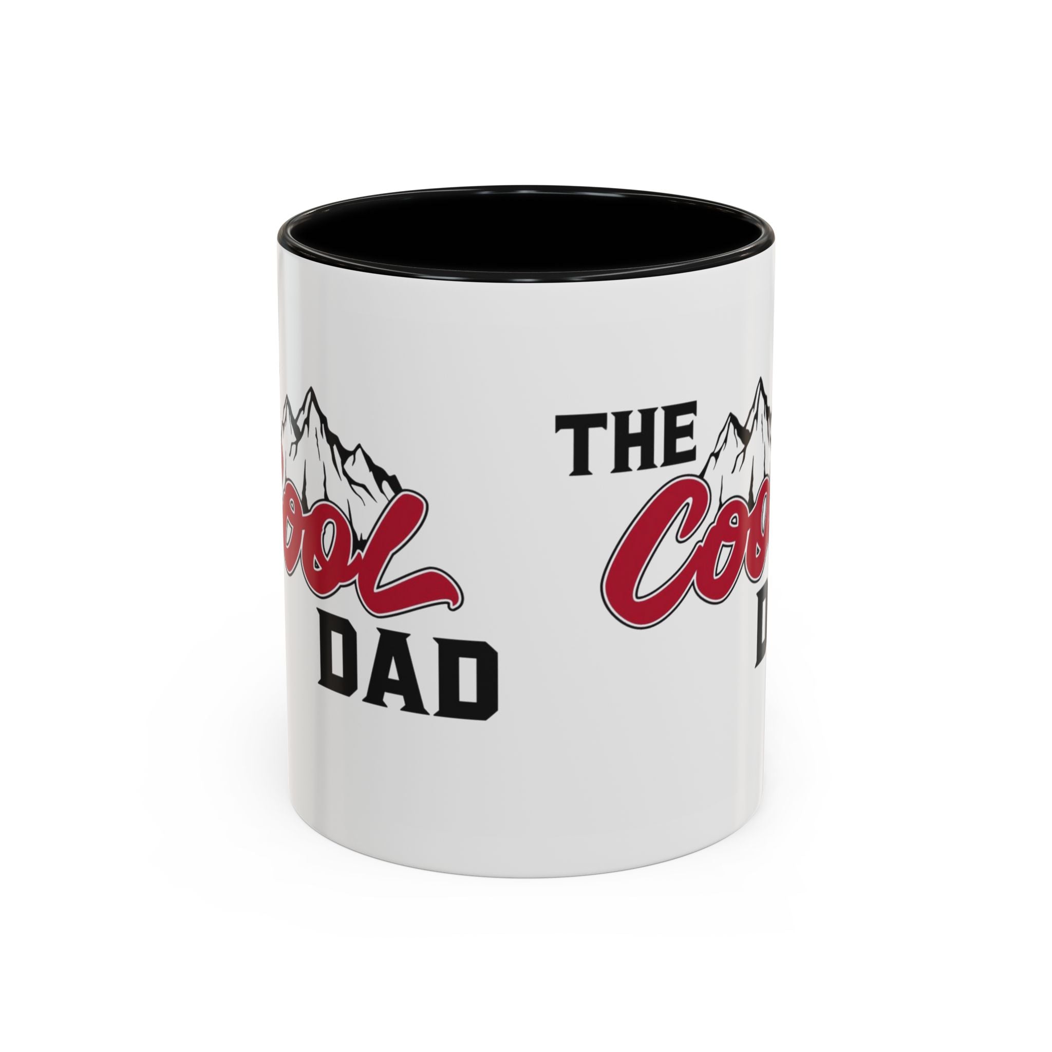 Cool Dad Mountain Accent Coffee Mug – Father’s Day Gift, Birthday Mug, Adventure - Themed Cup (11oz) - Metamorphosis Creations