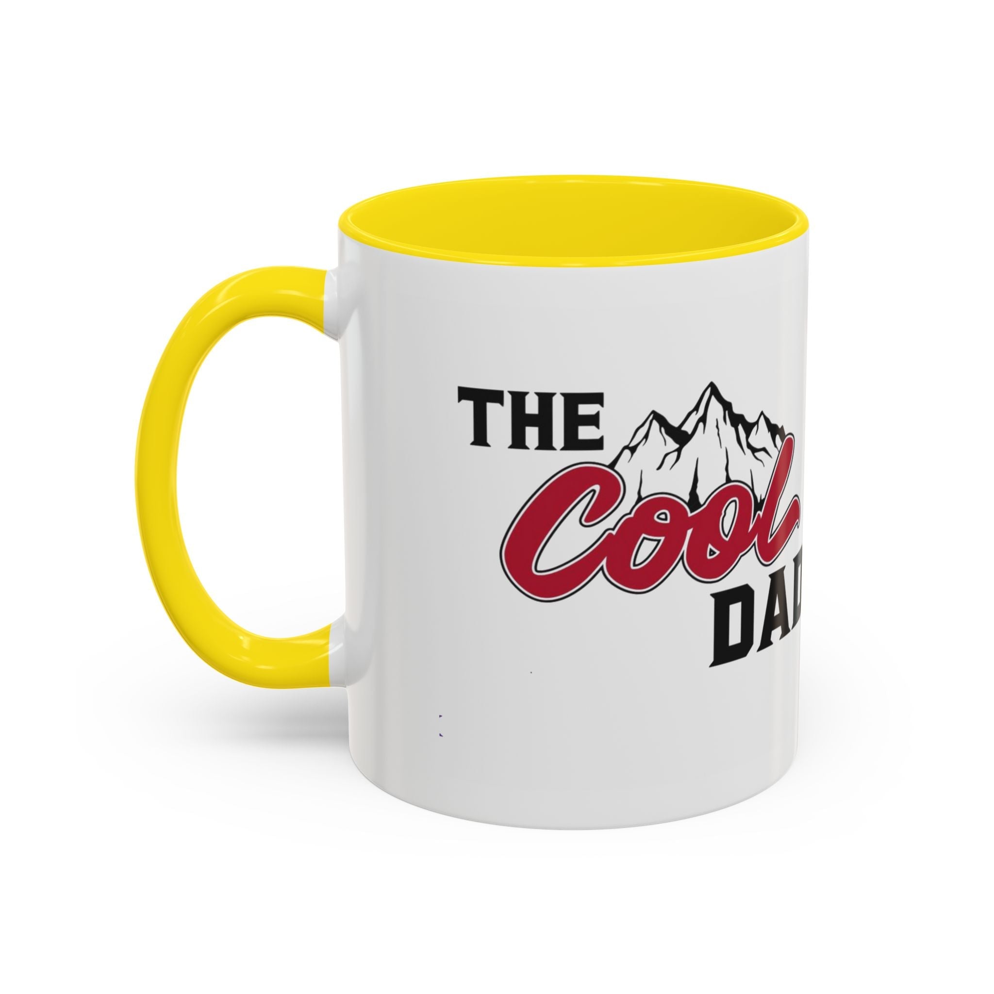 Cool Dad Mountain Accent Coffee Mug – Father’s Day Gift, Birthday Mug, Adventure - Themed Cup (11oz) - Metamorphosis Creations