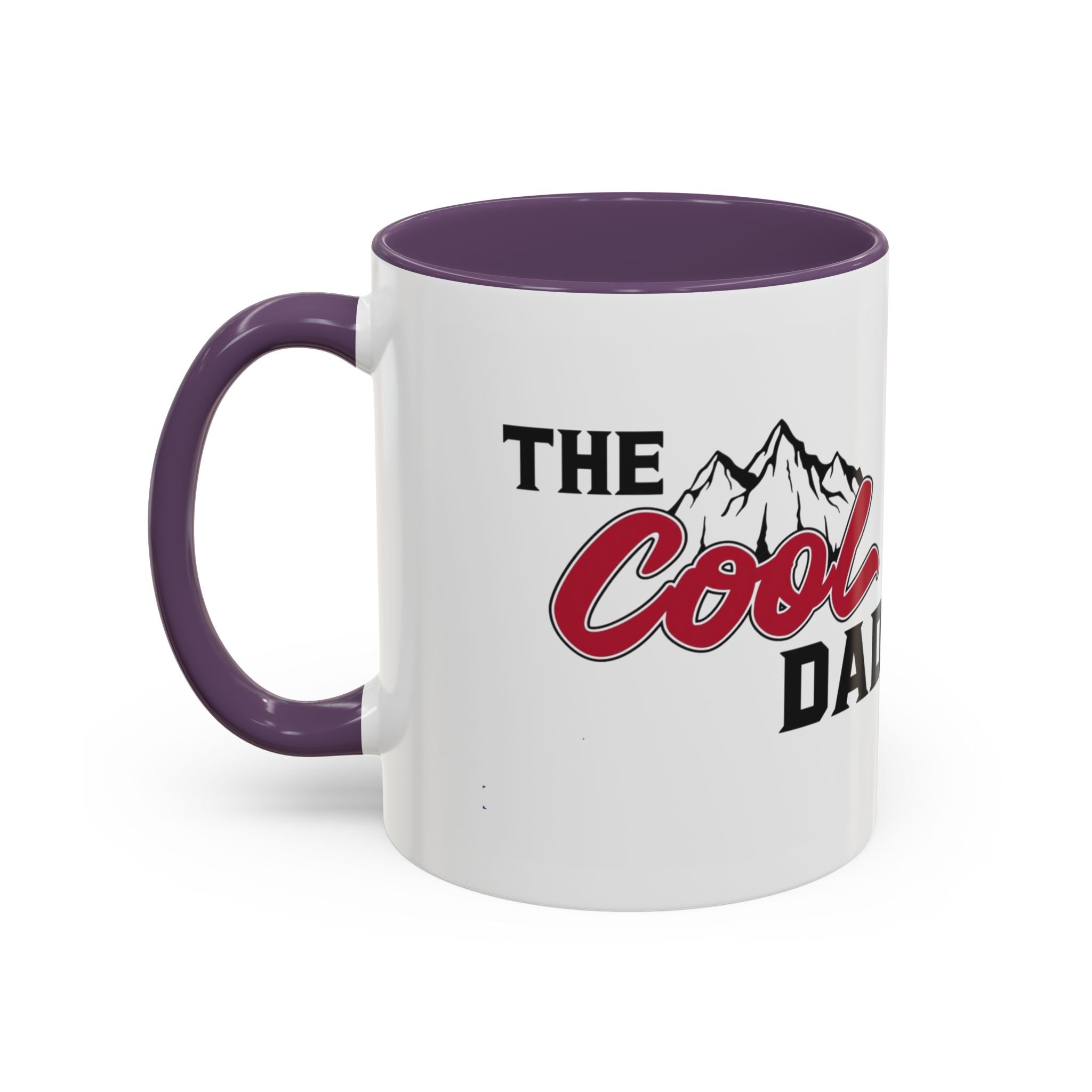 Cool Dad Mountain Accent Coffee Mug – Father’s Day Gift, Birthday Mug, Adventure - Themed Cup (11oz) - Metamorphosis Creations