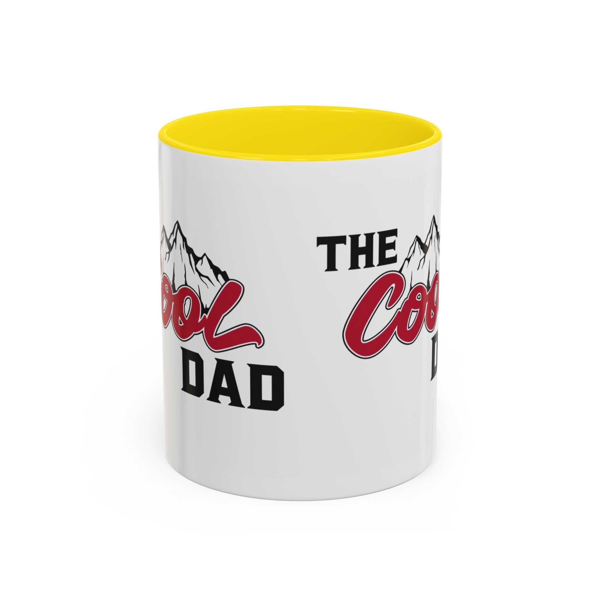 Cool Dad Mountain Accent Coffee Mug – Father’s Day Gift, Birthday Mug, Adventure - Themed Cup (11oz) - Metamorphosis Creations