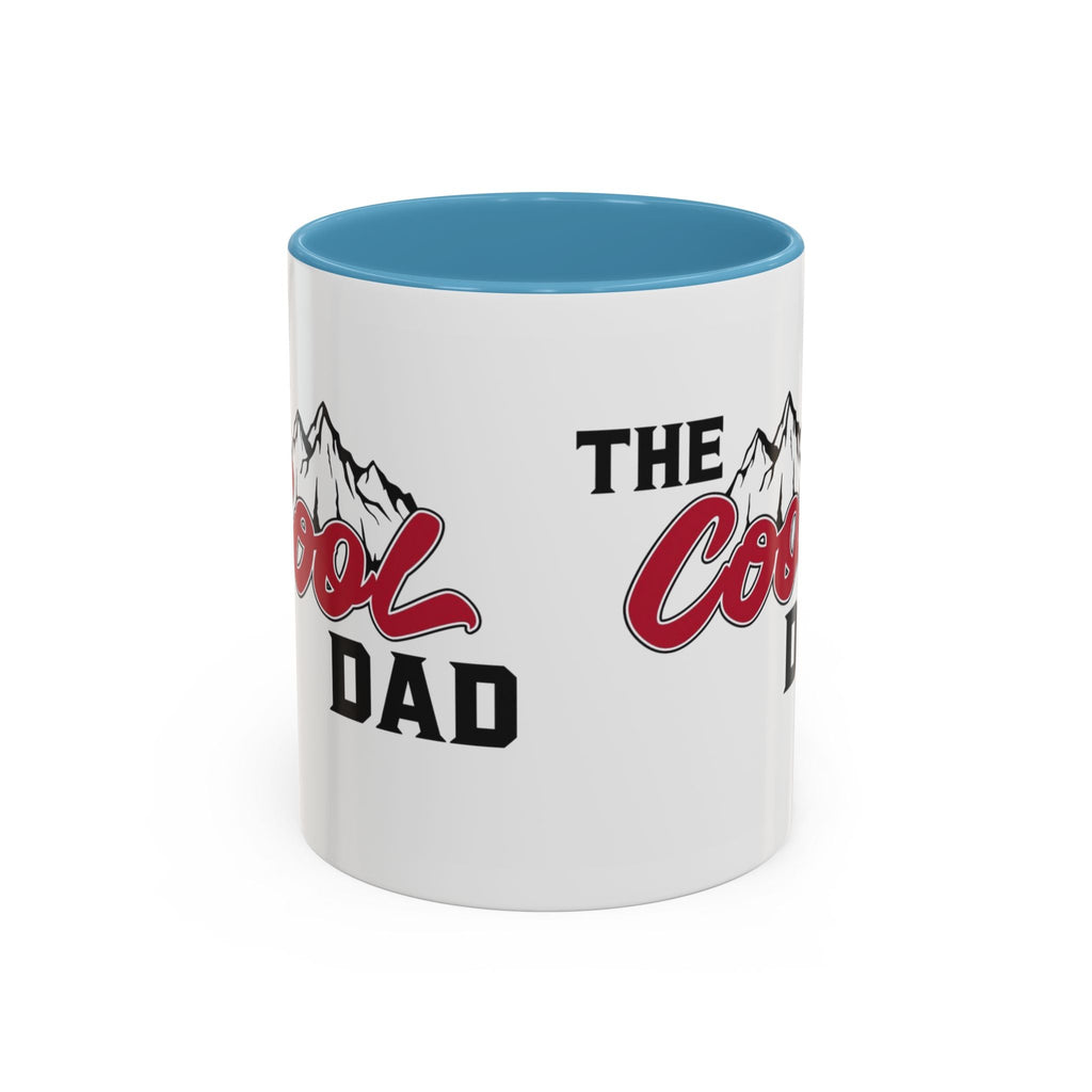 Cool Dad Mountain Accent Coffee Mug – Father’s Day Gift, Birthday Mug, Adventure - Themed Cup (11oz) - Metamorphosis Creations