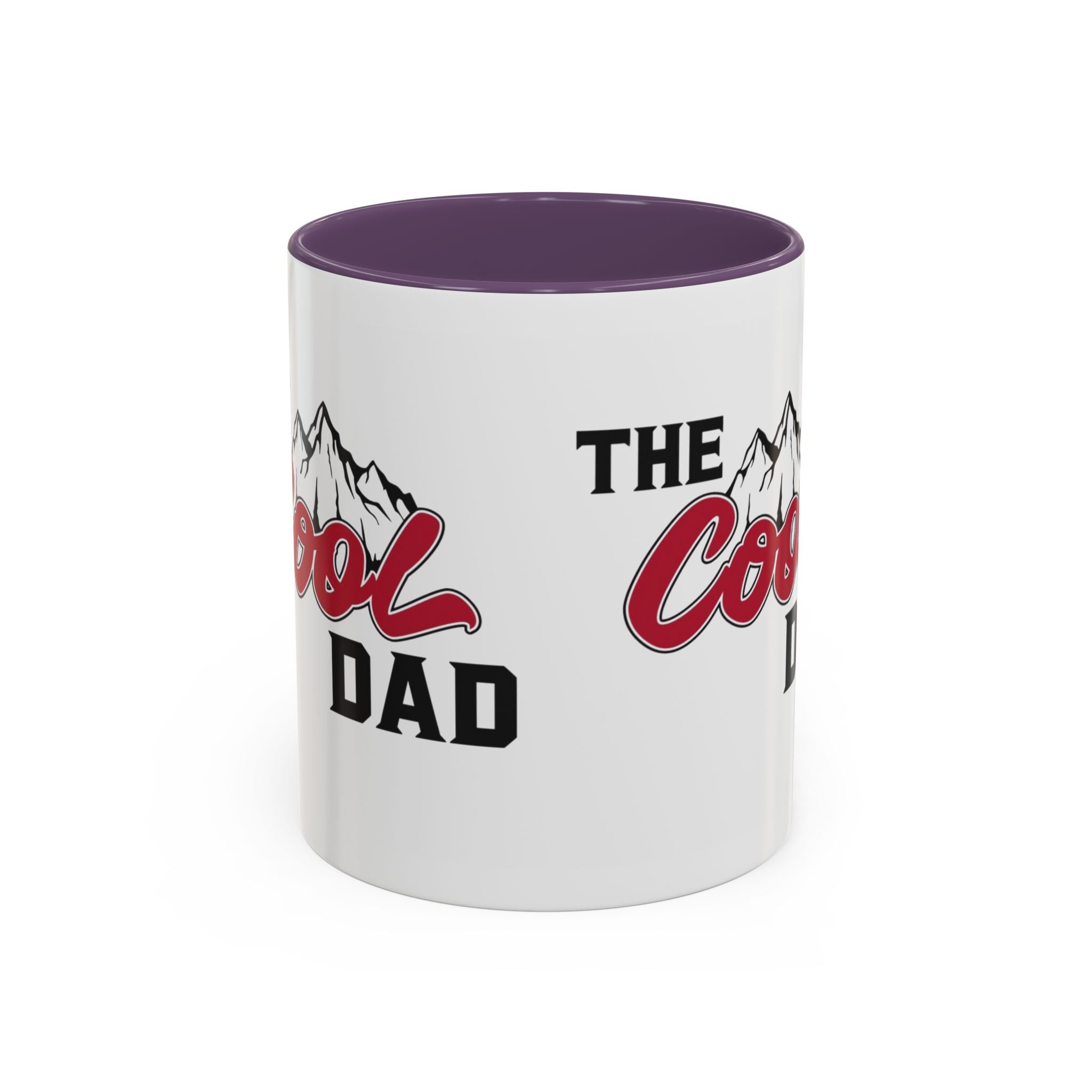 Cool Dad Mountain Accent Coffee Mug – Father’s Day Gift, Birthday Mug, Adventure - Themed Cup (11oz) - Metamorphosis Creations