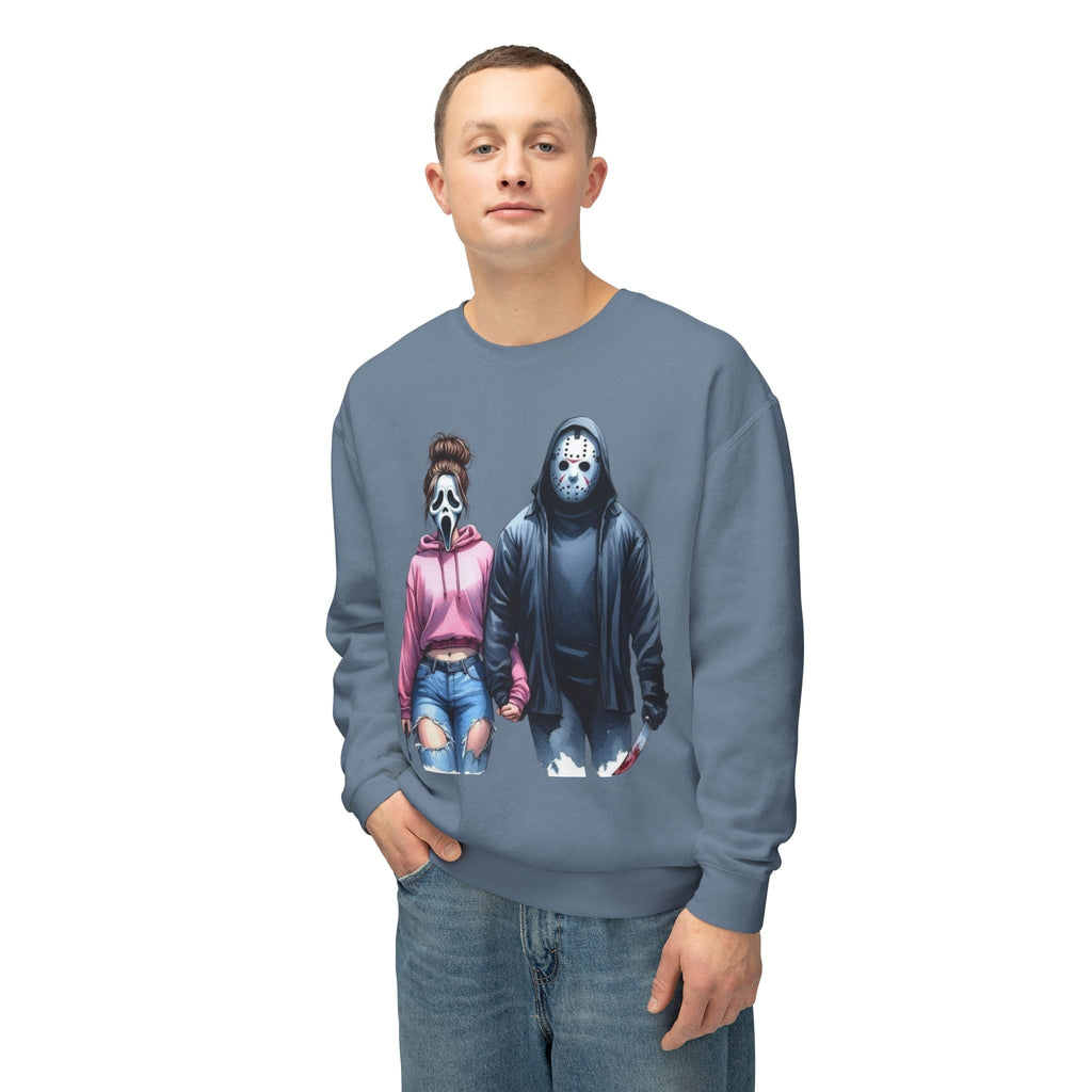 Couples Graphic Sweatshirt, Unisex Crewneck, Matching Sweatshirts, Streetwear, Perfect for Halloween and Everyday Wear - Metamorphosis Creations
