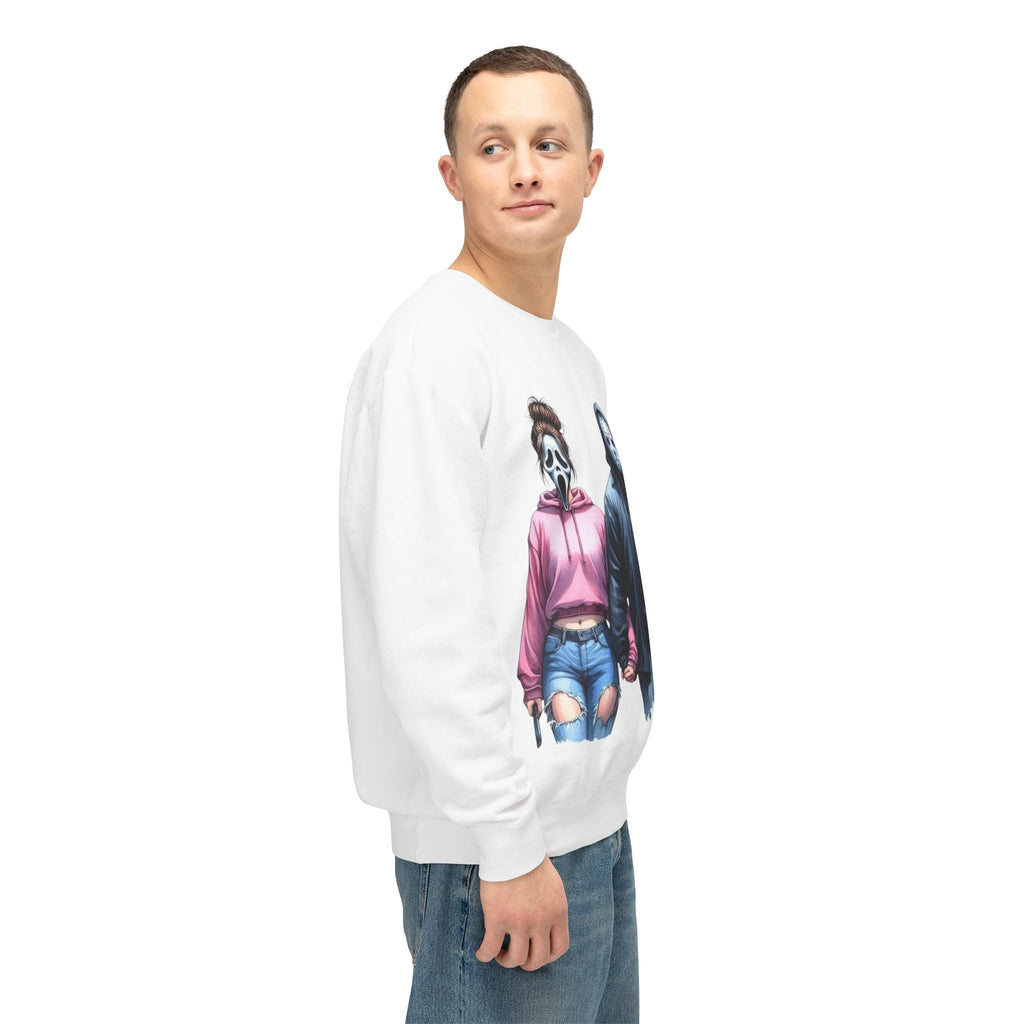 Couples Graphic Sweatshirt, Unisex Crewneck, Matching Sweatshirts, Streetwear, Perfect for Halloween and Everyday Wear - Metamorphosis Creations