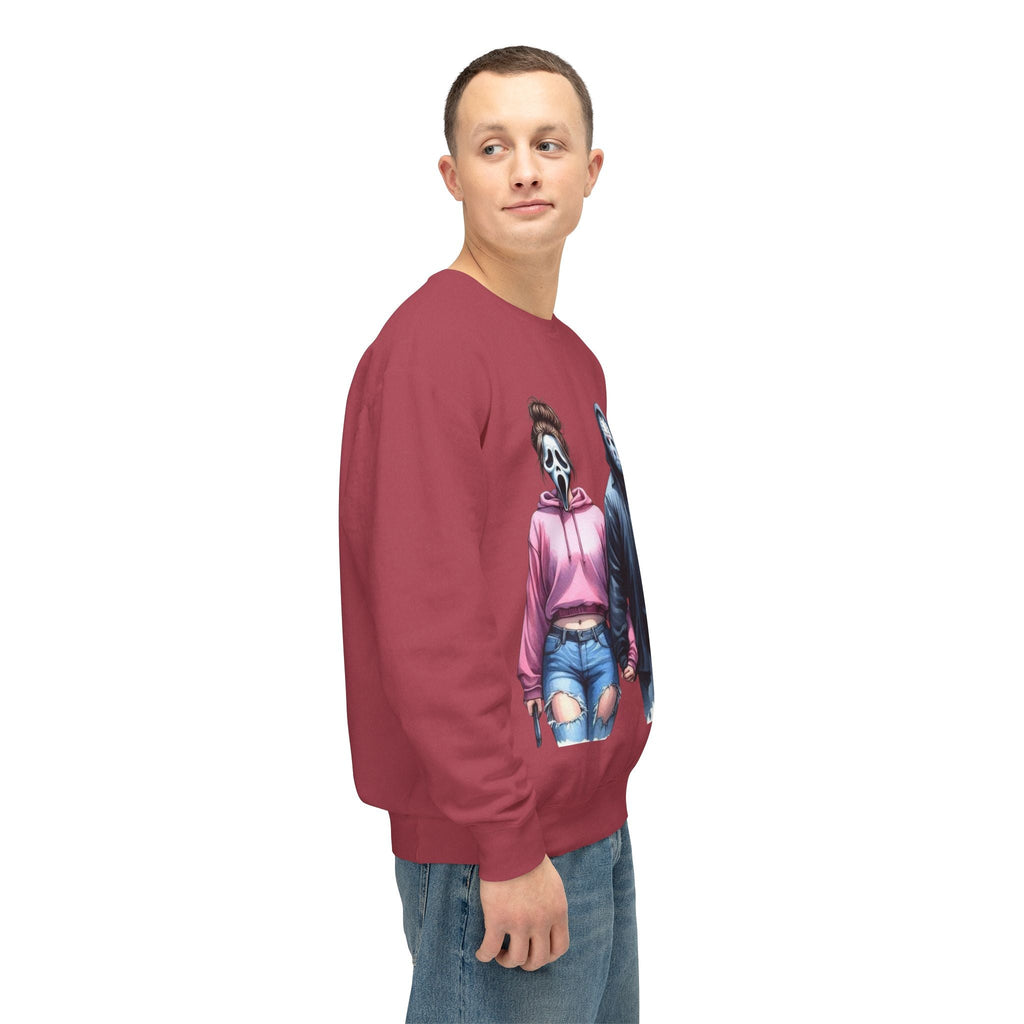 Couples Graphic Sweatshirt, Unisex Crewneck, Matching Sweatshirts, Streetwear, Perfect for Halloween and Everyday Wear - Metamorphosis Creations