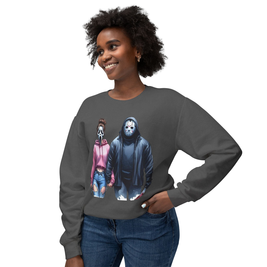 Couples Graphic Sweatshirt, Unisex Crewneck, Matching Sweatshirts, Streetwear, Perfect for Halloween and Everyday Wear - Metamorphosis Creations