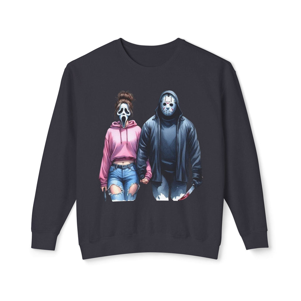 Couples Graphic Sweatshirt, Unisex Crewneck, Matching Sweatshirts, Streetwear, Perfect for Halloween and Everyday Wear - Metamorphosis Creations