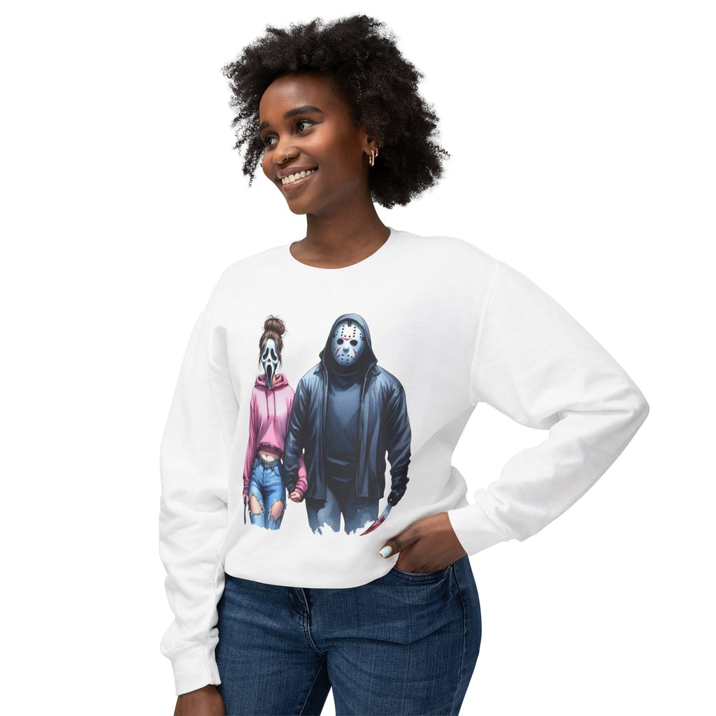 Couples Graphic Sweatshirt, Unisex Crewneck, Matching Sweatshirts, Streetwear, Perfect for Halloween and Everyday Wear - Metamorphosis Creations