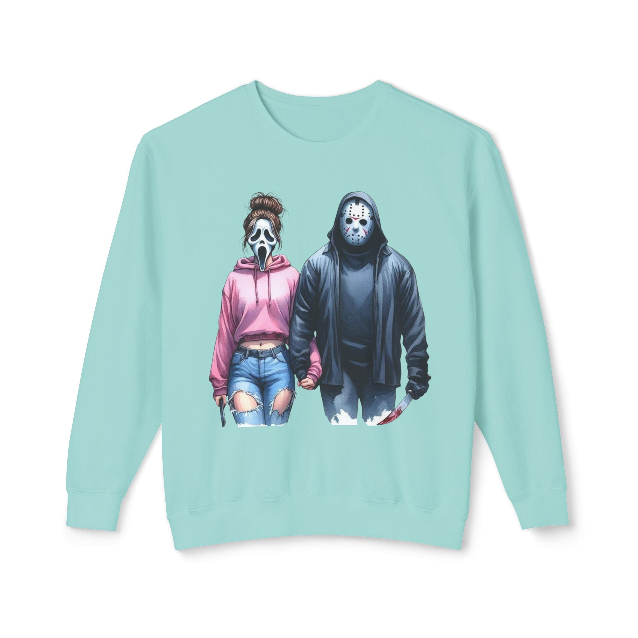 Couples Graphic Sweatshirt, Unisex Crewneck, Matching Sweatshirts, Streetwear, Perfect for Halloween and Everyday Wear - Metamorphosis Creations