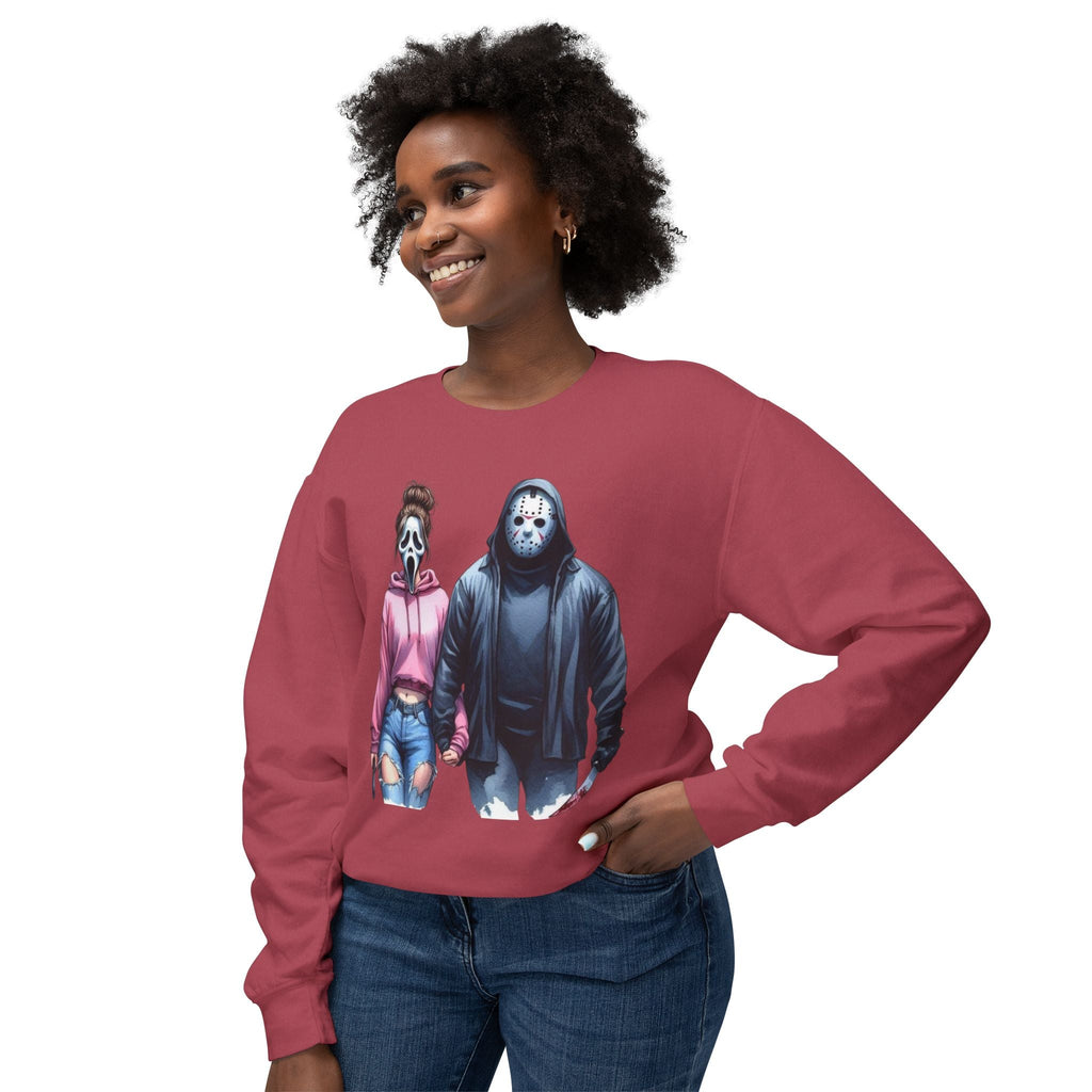 Couples Graphic Sweatshirt, Unisex Crewneck, Matching Sweatshirts, Streetwear, Perfect for Halloween and Everyday Wear - Metamorphosis Creations