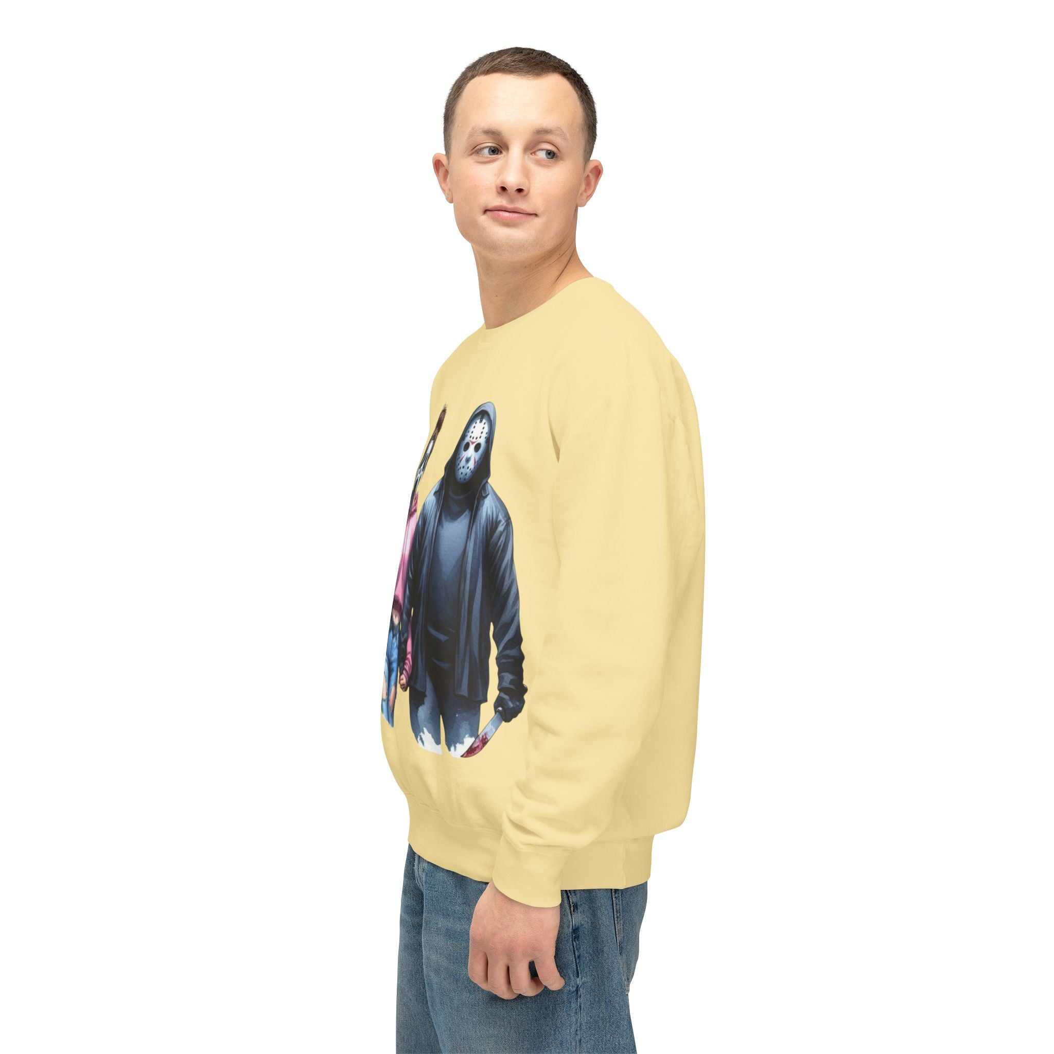 Couples Graphic Sweatshirt, Unisex Crewneck, Matching Sweatshirts, Streetwear, Perfect for Halloween and Everyday Wear - Metamorphosis Creations