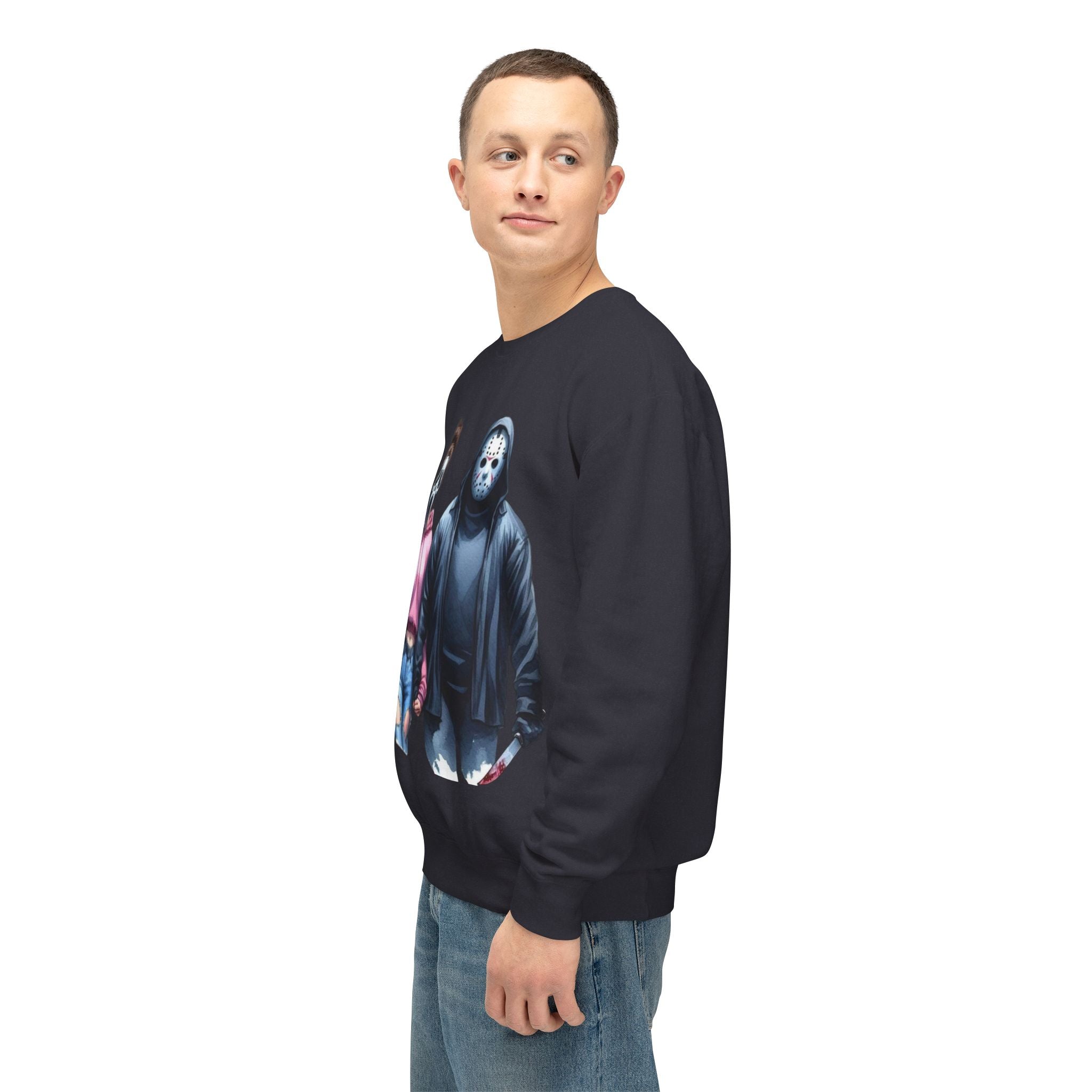 Couples Graphic Sweatshirt, Unisex Crewneck, Matching Sweatshirts, Streetwear, Perfect for Halloween and Everyday Wear - Metamorphosis Creations