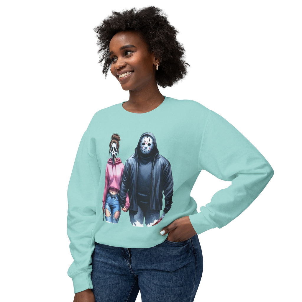 Couples Graphic Sweatshirt, Unisex Crewneck, Matching Sweatshirts, Streetwear, Perfect for Halloween and Everyday Wear - Metamorphosis Creations