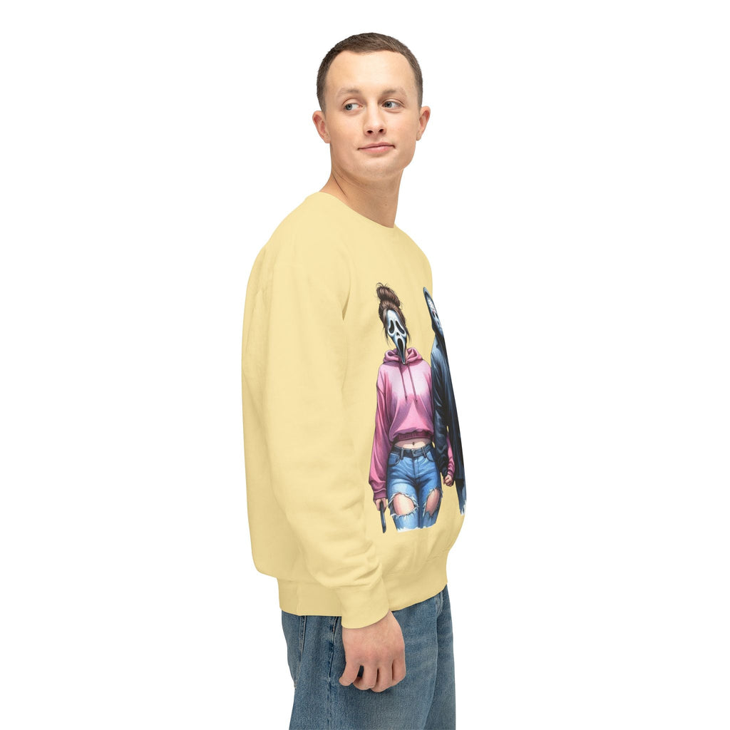 Couples Graphic Sweatshirt, Unisex Crewneck, Matching Sweatshirts, Streetwear, Perfect for Halloween and Everyday Wear - Metamorphosis Creations