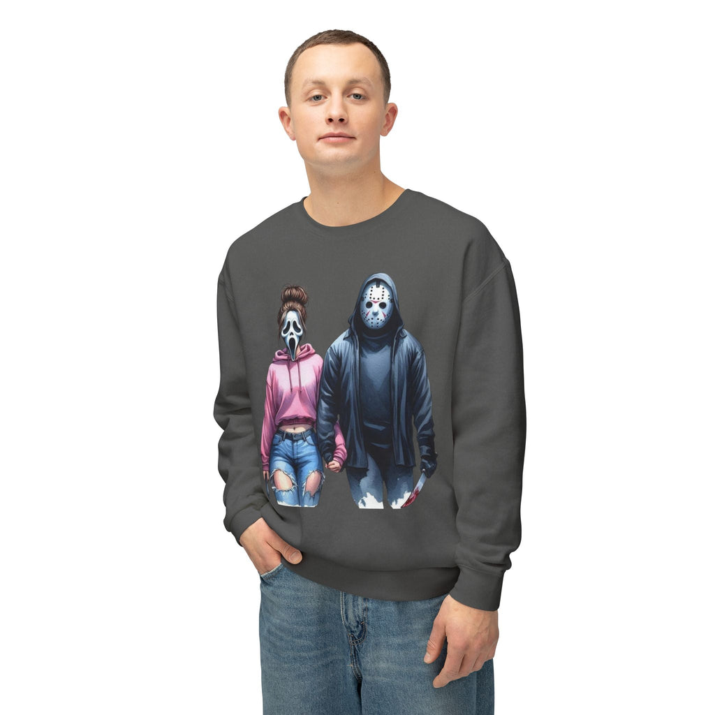 Couples Graphic Sweatshirt, Unisex Crewneck, Matching Sweatshirts, Streetwear, Perfect for Halloween and Everyday Wear - Metamorphosis Creations