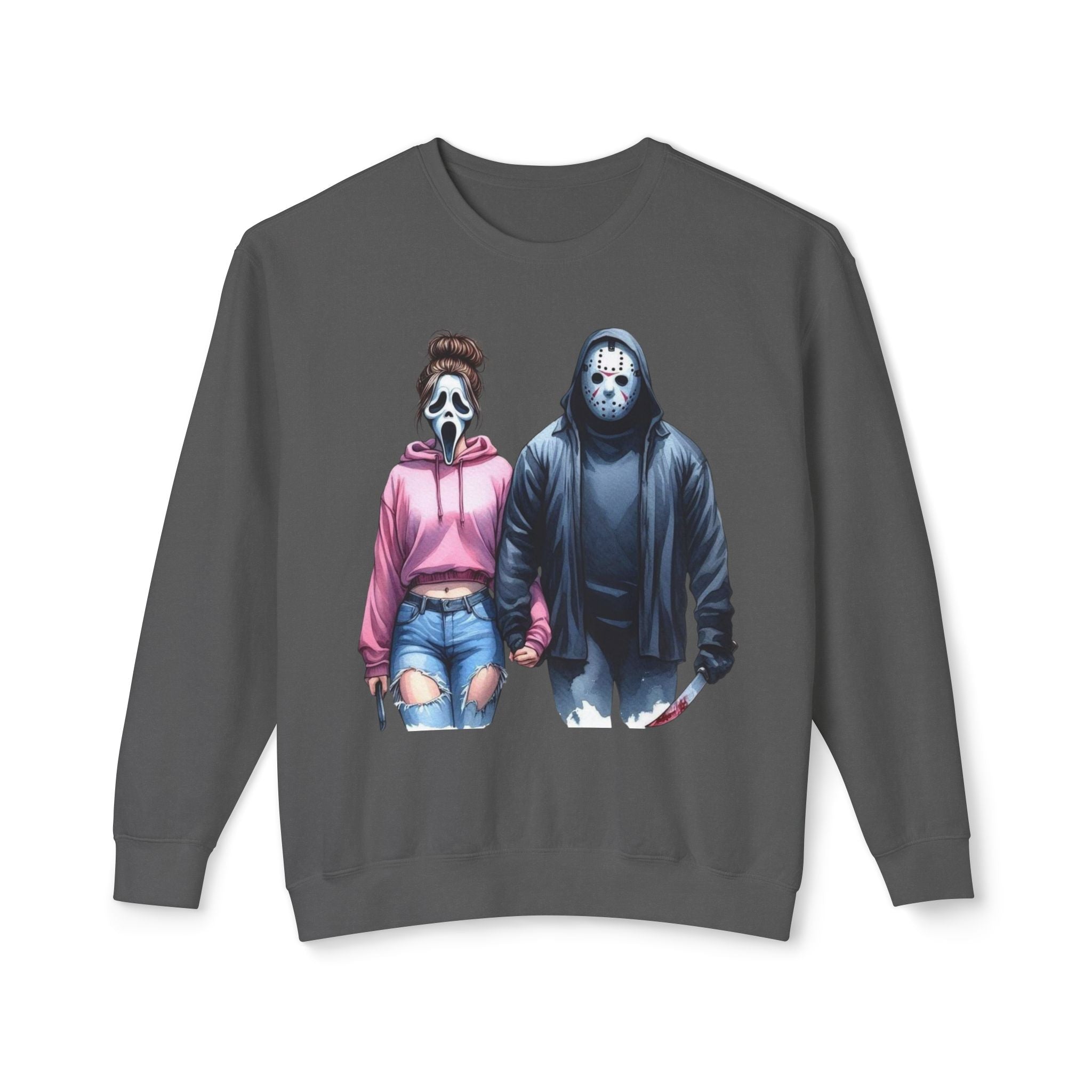 Couples Graphic Sweatshirt, Unisex Crewneck, Matching Sweatshirts, Streetwear, Perfect for Halloween and Everyday Wear - Metamorphosis Creations