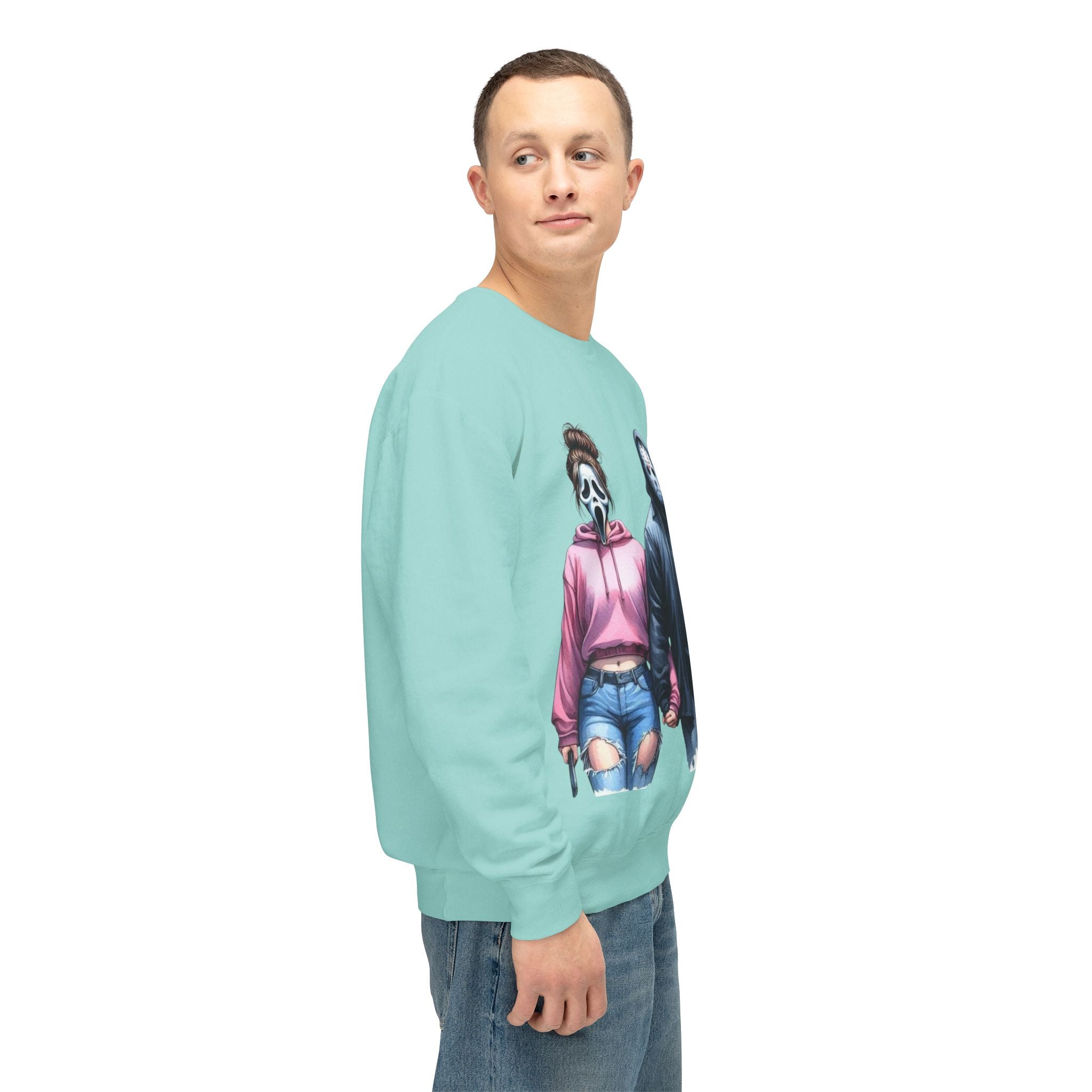 Couples Graphic Sweatshirt, Unisex Crewneck, Matching Sweatshirts, Streetwear, Perfect for Halloween and Everyday Wear - Metamorphosis Creations