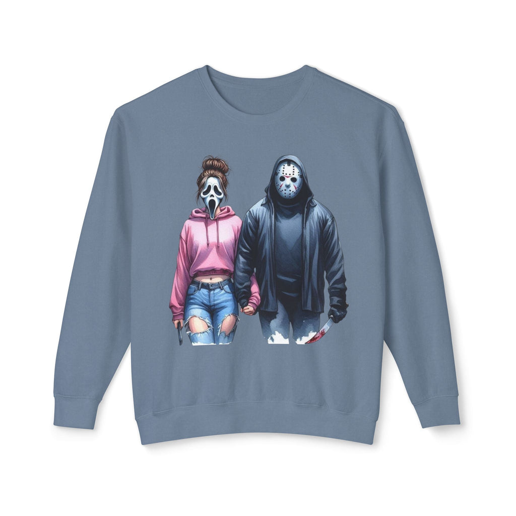 Couples Graphic Sweatshirt, Unisex Crewneck, Matching Sweatshirts, Streetwear, Perfect for Halloween and Everyday Wear - Metamorphosis Creations