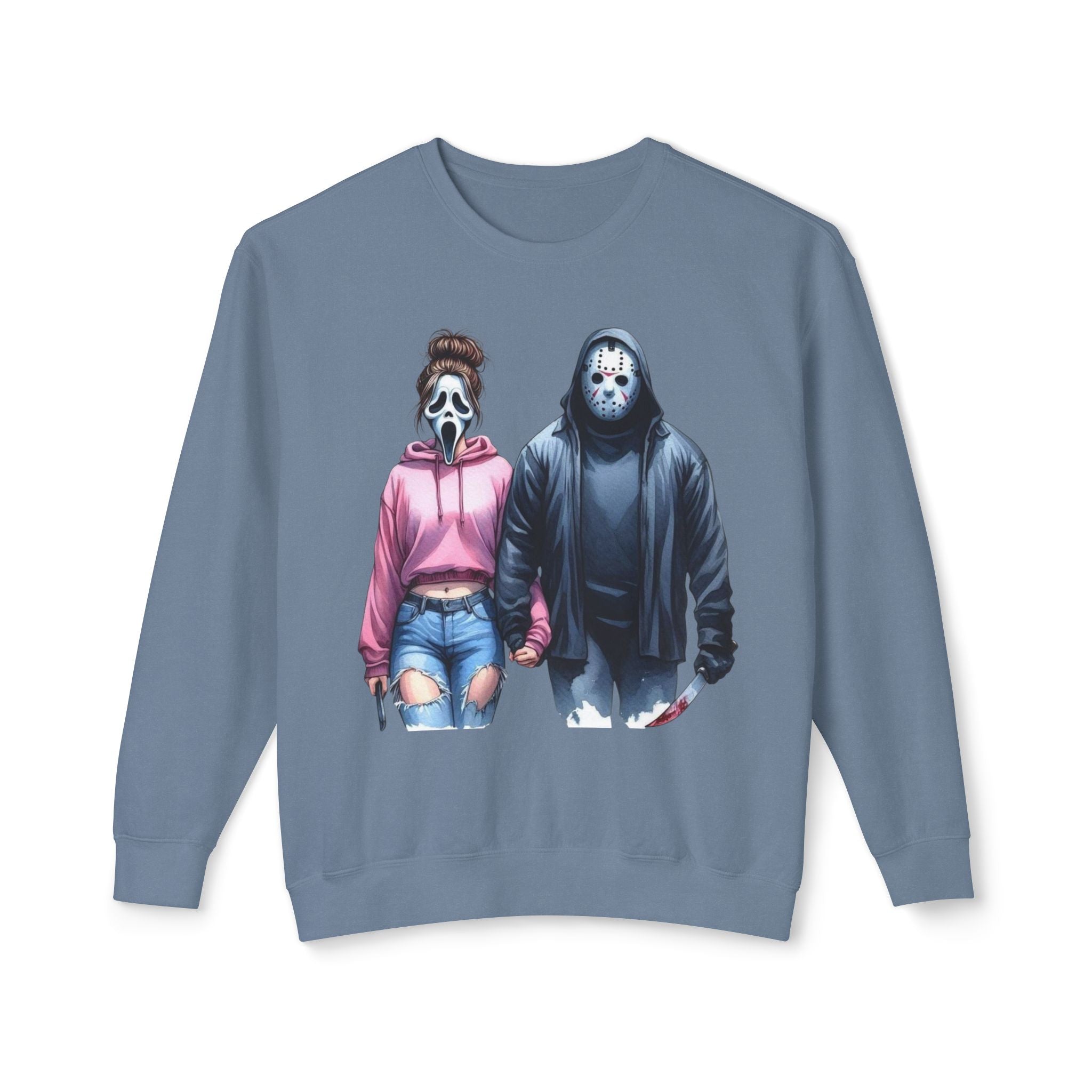 Couples Graphic Sweatshirt, Unisex Crewneck, Matching Sweatshirts, Streetwear, Perfect for Halloween and Everyday Wear - Metamorphosis Creations