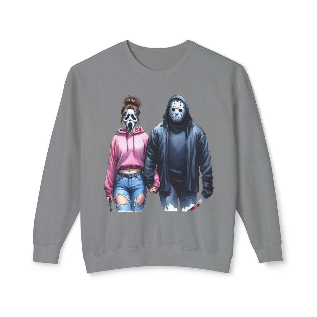 Couples Graphic Sweatshirt, Unisex Crewneck, Matching Sweatshirts, Streetwear, Perfect for Halloween and Everyday Wear - Metamorphosis Creations