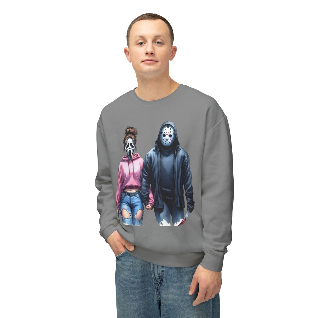 Couples Graphic Sweatshirt, Unisex Crewneck, Matching Sweatshirts, Streetwear, Perfect for Halloween and Everyday Wear - Metamorphosis Creations