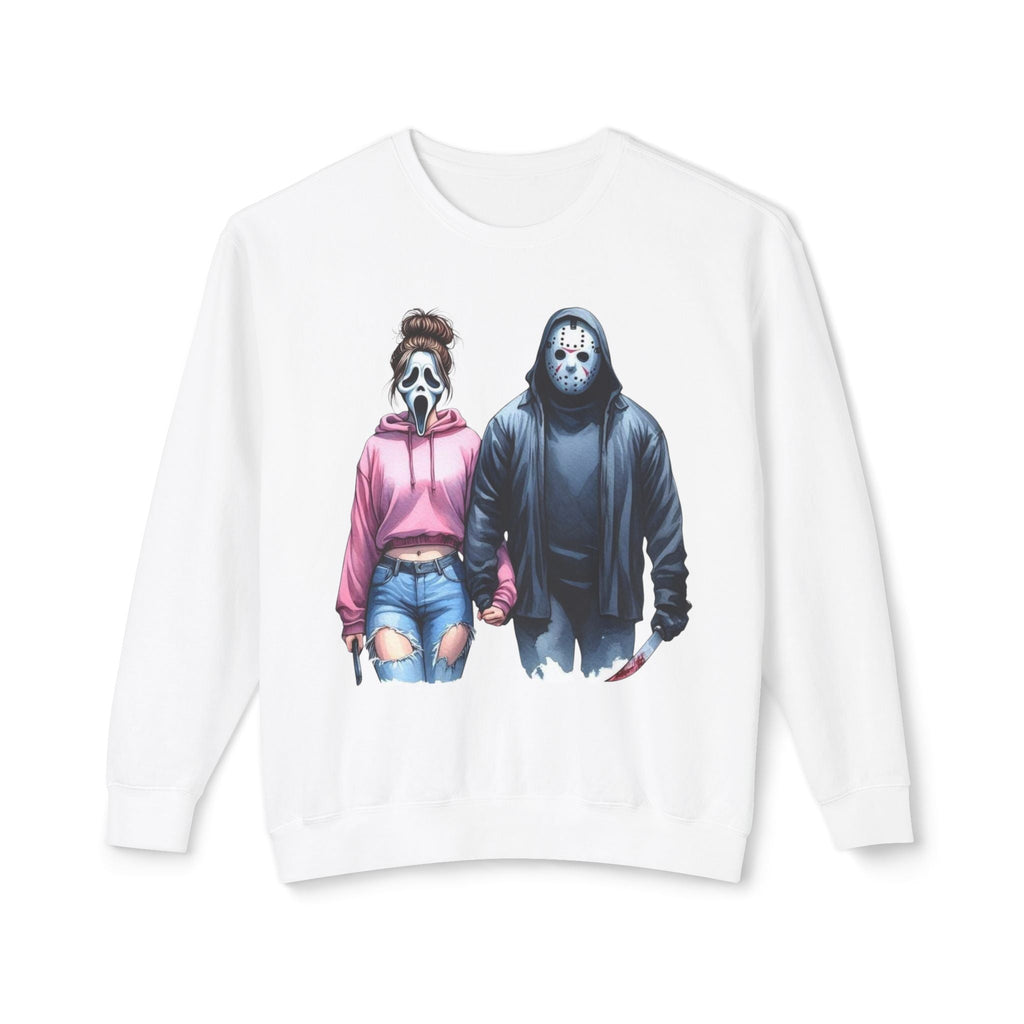 Couples Graphic Sweatshirt, Unisex Crewneck, Matching Sweatshirts, Streetwear, Perfect for Halloween and Everyday Wear - Metamorphosis Creations