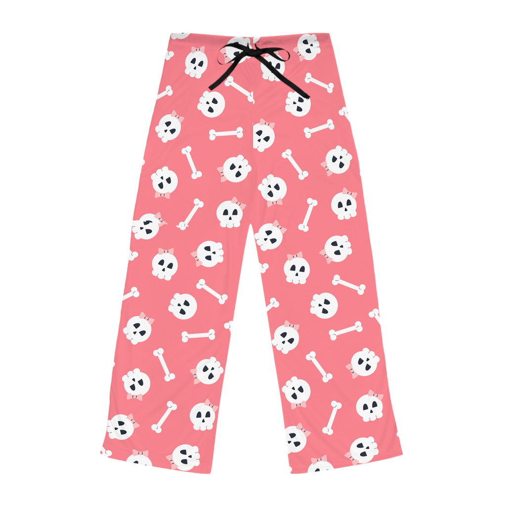 Cozy Halloween Pajamas – Spooky & Comfy for the Season Women's Skull and Bone Pajama Pants, Cozy Sleepwear, Fun Loungewear, Halloween Gift, Unique Bone Pattern - Metamorphosis Creations
