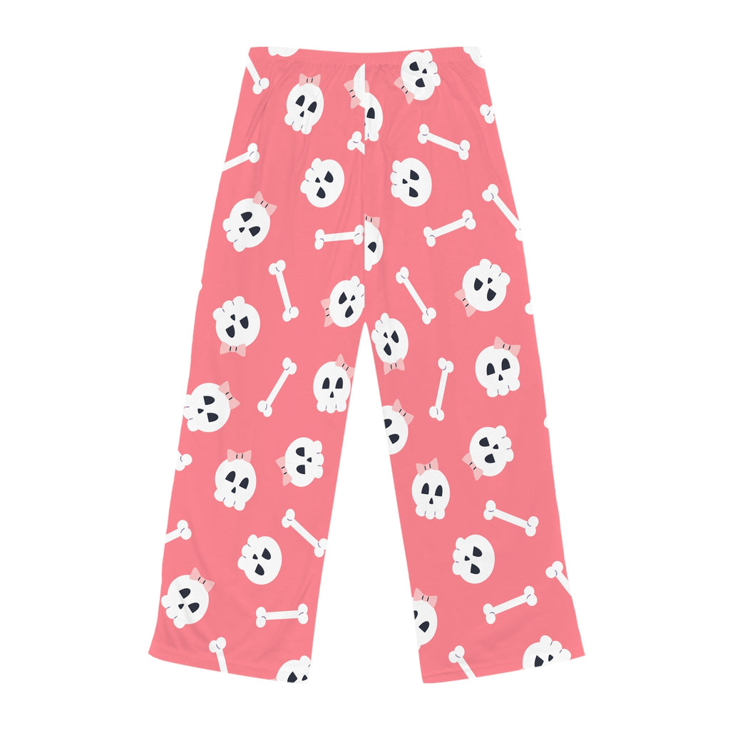 Cozy Halloween Pajamas – Spooky & Comfy for the Season Women's Skull and Bone Pajama Pants, Cozy Sleepwear, Fun Loungewear, Halloween Gift, Unique Bone Pattern - Metamorphosis Creations
