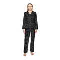 Cozy Halloween Pajamas Women's Spider Web Satin Pajamas, Luxurious Sleepwear, Cozy Loungewear, Halloween Nightwear, Elegant Gift for Her - Metamorphosis Creations