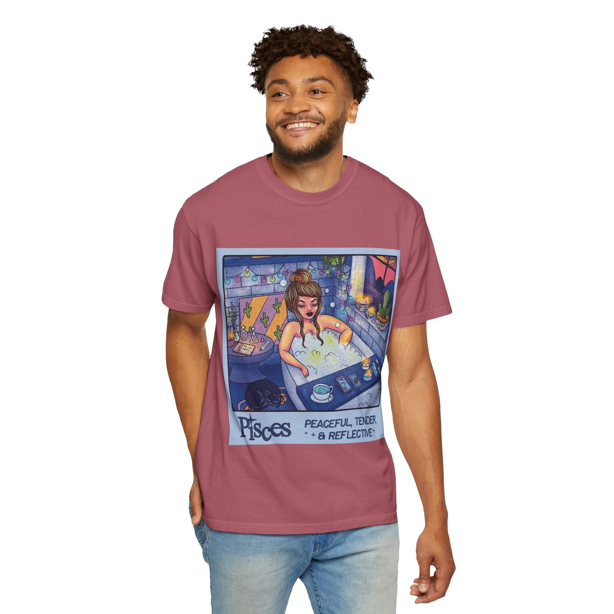 Creepin' It Real – October Essential Tee Astrology Pisces T-Shirt, Unisex Astrology Shirt, Unique Zodiac Tee, Gift for Pisces, Horoscope Apparel, Zodiac Sign T-Shirt - Metamorphosis Creations