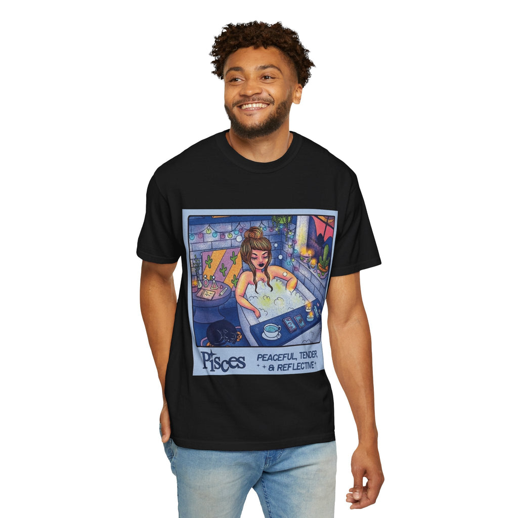 Creepin' It Real – October Essential Tee Astrology Pisces T-Shirt, Unisex Astrology Shirt, Unique Zodiac Tee, Gift for Pisces, Horoscope Apparel, Zodiac Sign T-Shirt - Metamorphosis Creations