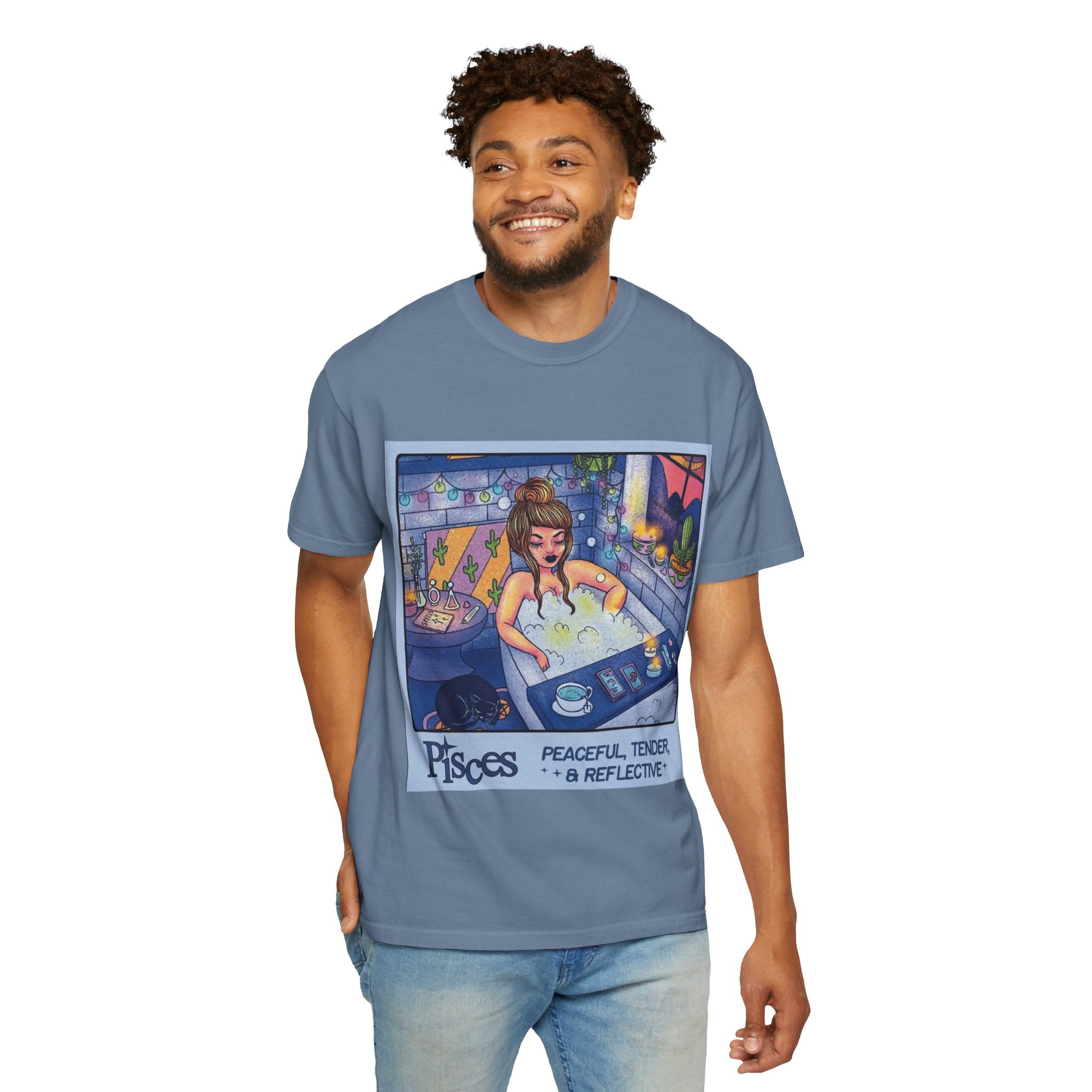 Creepin' It Real – October Essential Tee Astrology Pisces T-Shirt, Unisex Astrology Shirt, Unique Zodiac Tee, Gift for Pisces, Horoscope Apparel, Zodiac Sign T-Shirt - Metamorphosis Creations