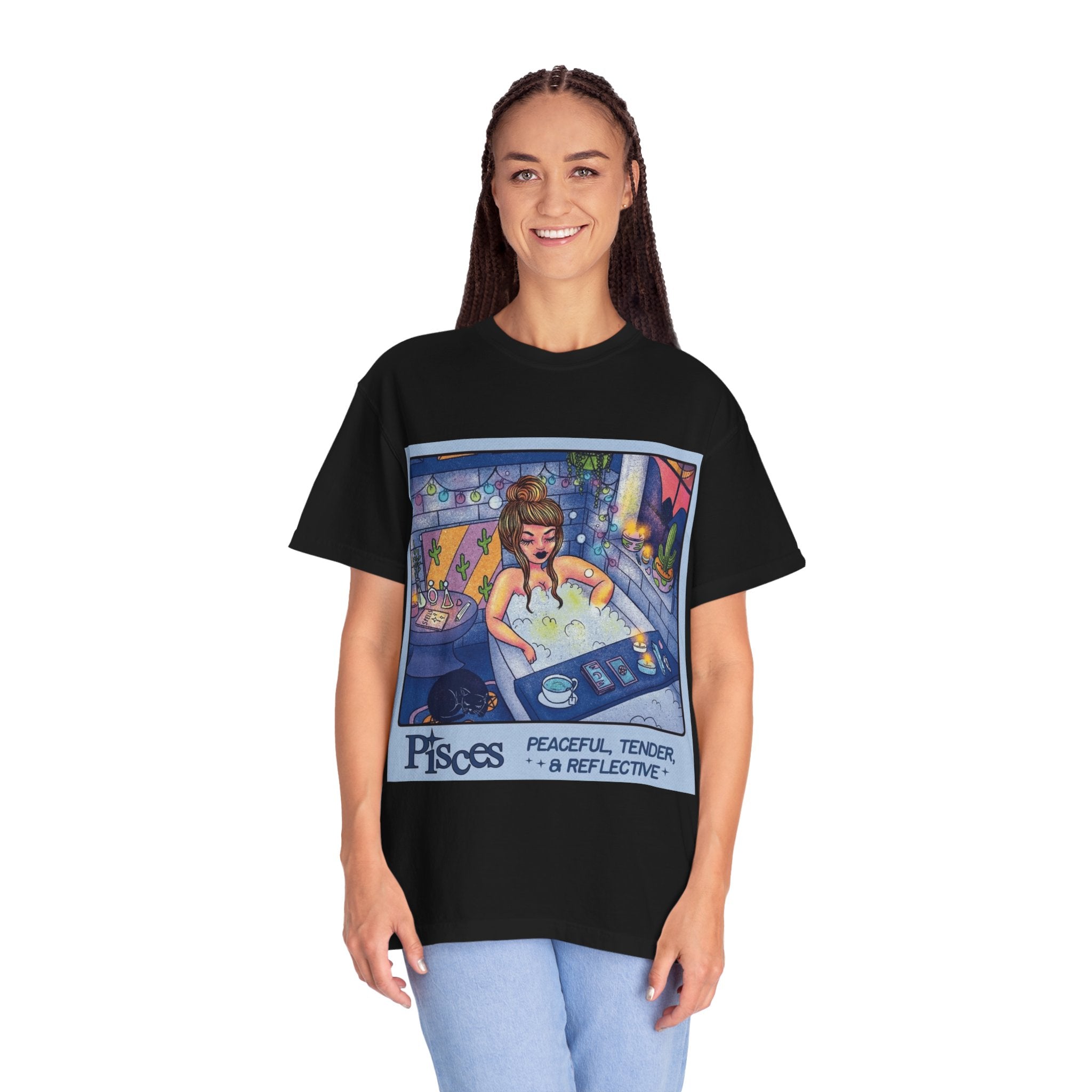 Creepin' It Real – October Essential Tee Astrology Pisces T-Shirt, Unisex Astrology Shirt, Unique Zodiac Tee, Gift for Pisces, Horoscope Apparel, Zodiac Sign T-Shirt - Metamorphosis Creations