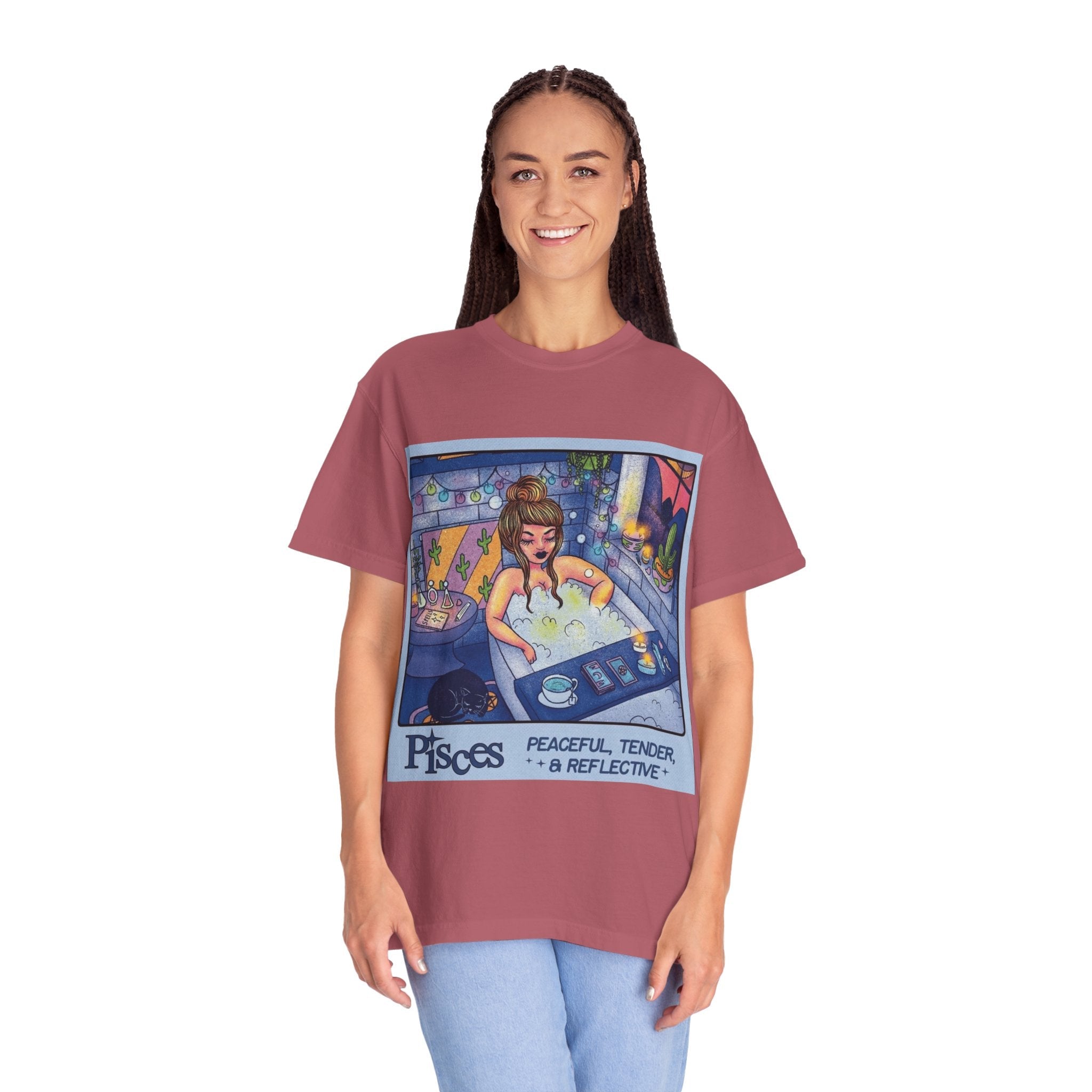 Creepin' It Real – October Essential Tee Astrology Pisces T-Shirt, Unisex Astrology Shirt, Unique Zodiac Tee, Gift for Pisces, Horoscope Apparel, Zodiac Sign T-Shirt - Metamorphosis Creations
