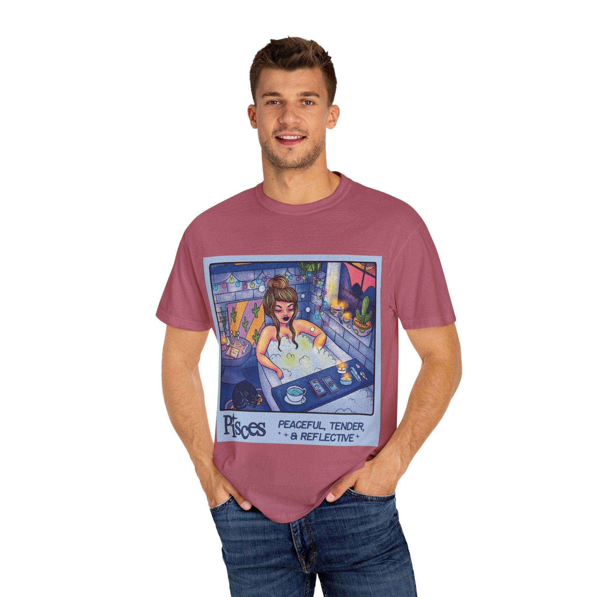 Creepin' It Real – October Essential Tee Astrology Pisces T-Shirt, Unisex Astrology Shirt, Unique Zodiac Tee, Gift for Pisces, Horoscope Apparel, Zodiac Sign T-Shirt - Metamorphosis Creations