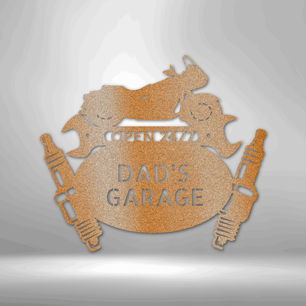 Cruiser Mechanic Monogram - Steel Sign - Metamorphosis Creations