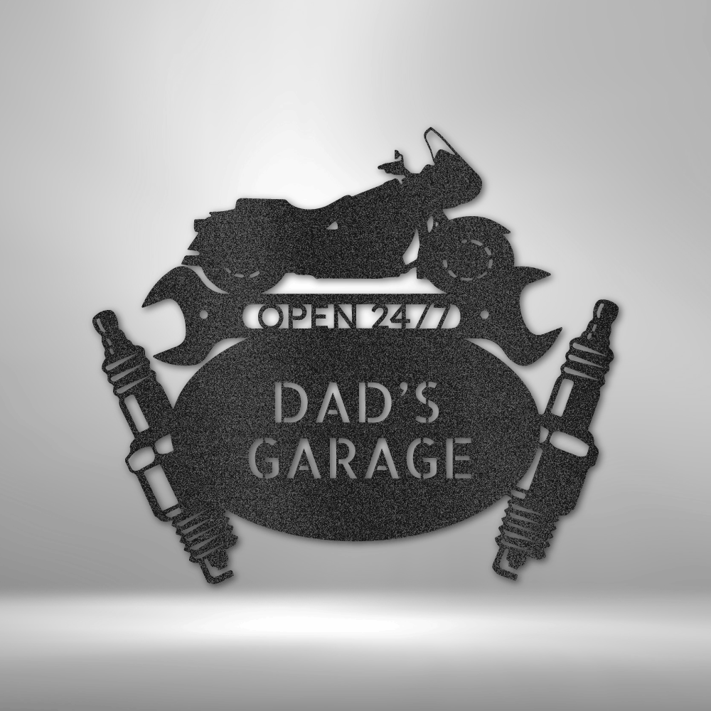Cruiser Mechanic Monogram - Steel Sign - Metamorphosis Creations
