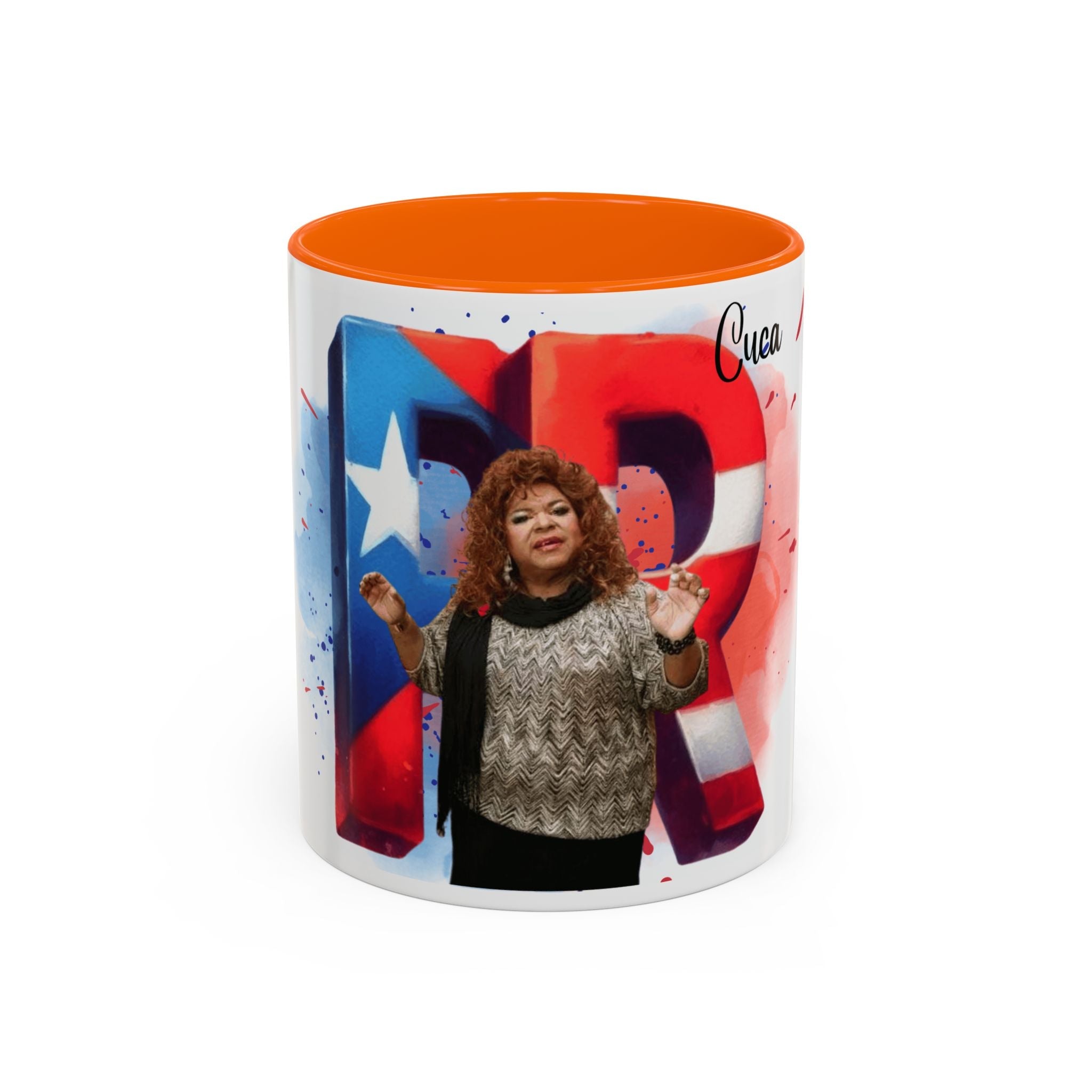 Cuca Heritage Accent Coffee Mug, Cultural Gift, Unique Coffee Cup, Fiesta Decor, Personalized Kitchenware - Metamorphosis Creations