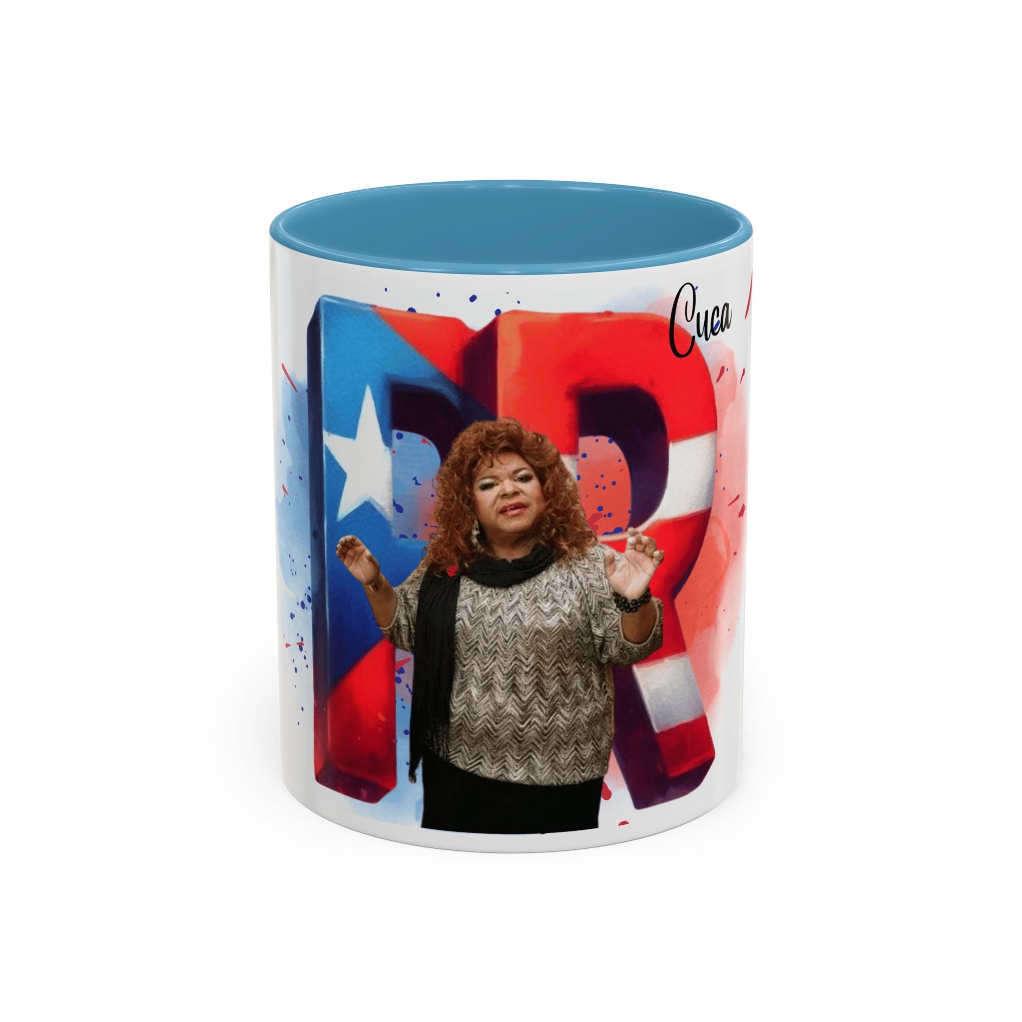 Cuca Heritage Accent Coffee Mug, Cultural Gift, Unique Coffee Cup, Fiesta Decor, Personalized Kitchenware - Metamorphosis Creations