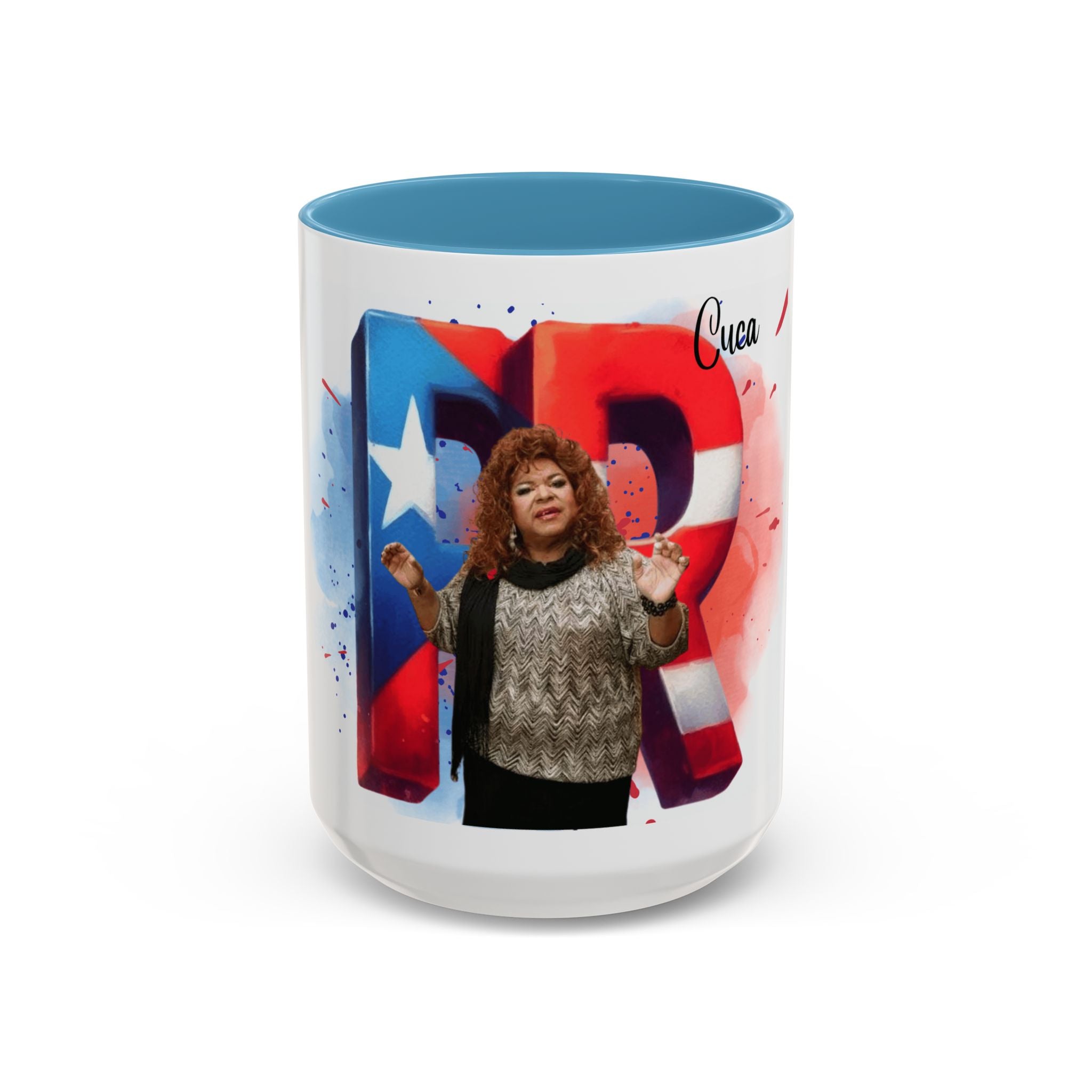Cuca Heritage Accent Coffee Mug, Cultural Gift, Unique Coffee Cup, Fiesta Decor, Personalized Kitchenware - Metamorphosis Creations