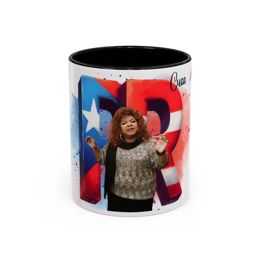 Cuca Heritage Accent Coffee Mug, Cultural Gift, Unique Coffee Cup, Fiesta Decor, Personalized Kitchenware - Metamorphosis Creations