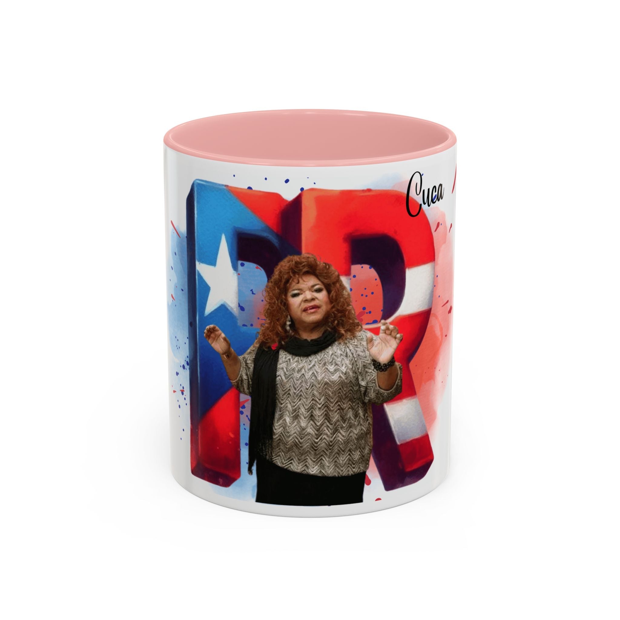 Cuca Heritage Accent Coffee Mug, Cultural Gift, Unique Coffee Cup, Fiesta Decor, Personalized Kitchenware - Metamorphosis Creations