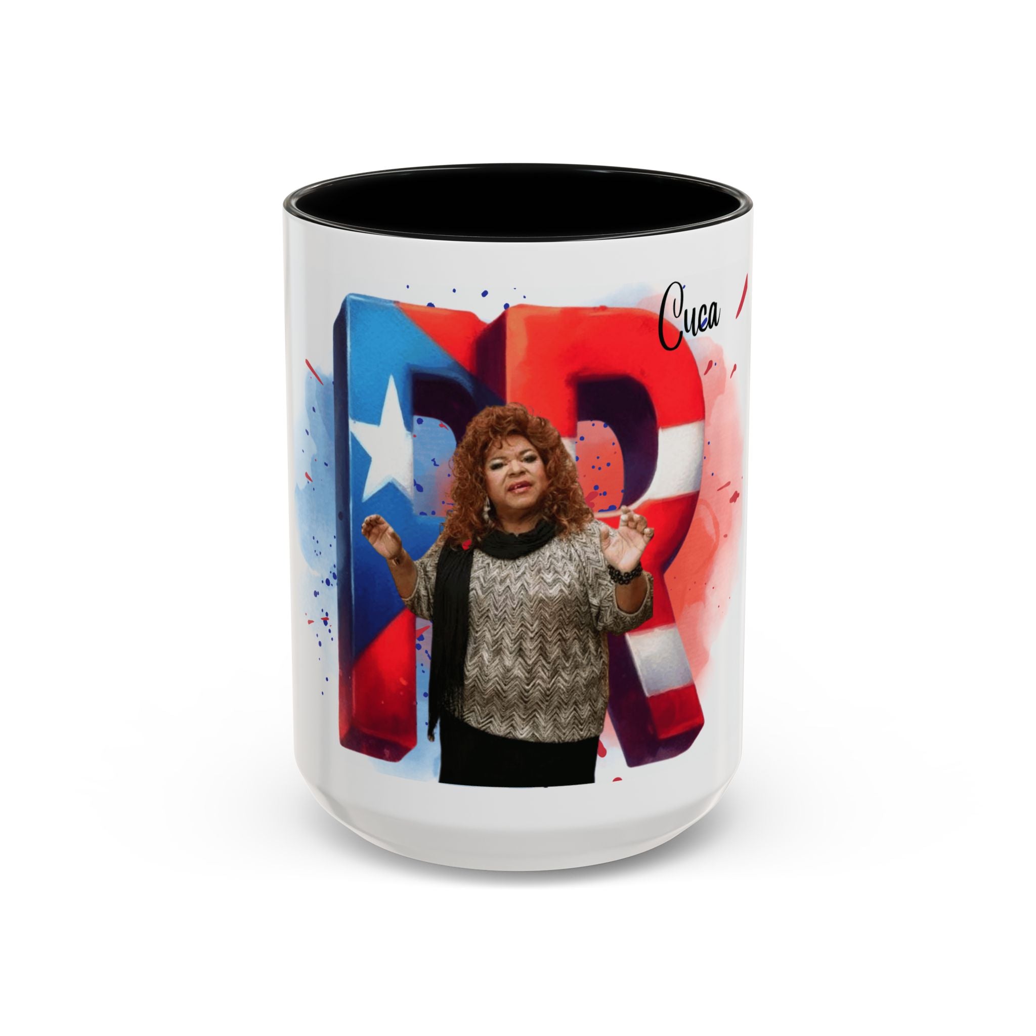 Cuca Heritage Accent Coffee Mug, Cultural Gift, Unique Coffee Cup, Fiesta Decor, Personalized Kitchenware - Metamorphosis Creations