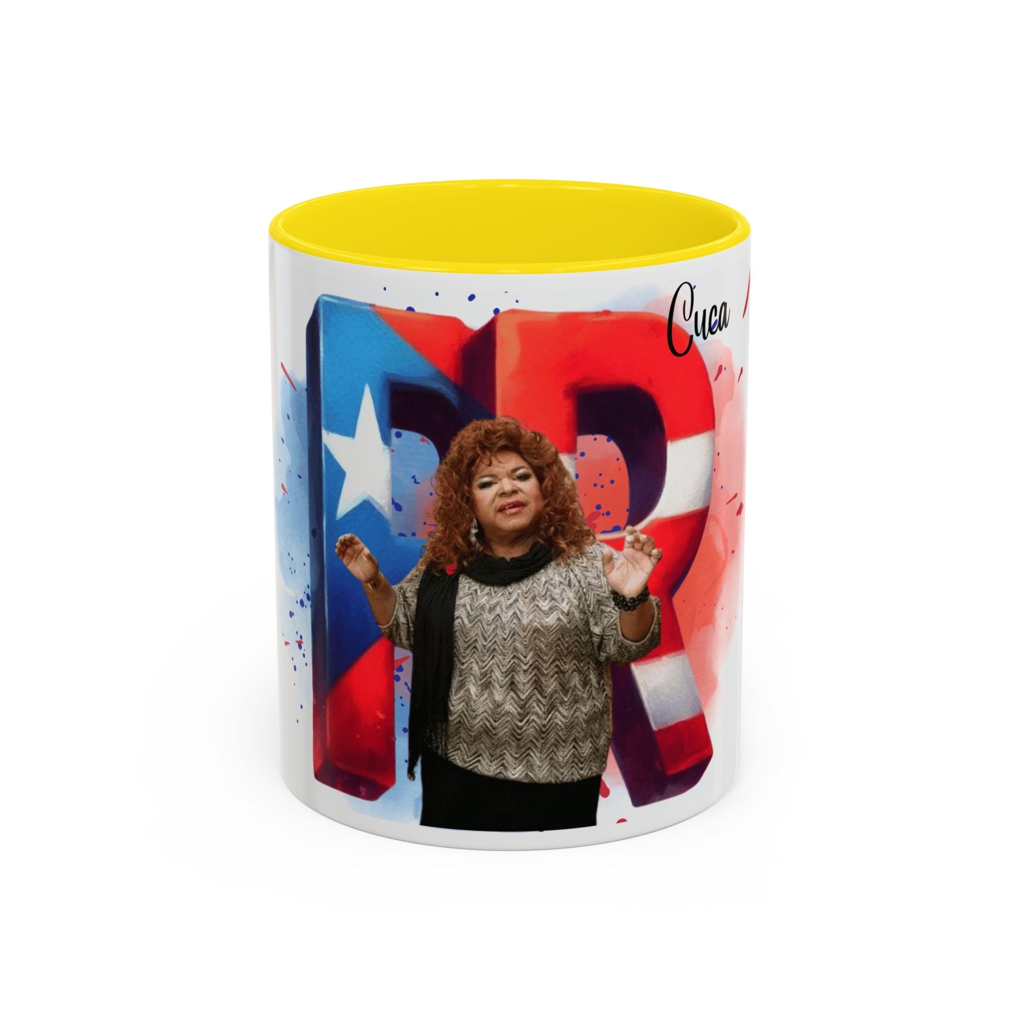 Cuca Heritage Accent Coffee Mug, Cultural Gift, Unique Coffee Cup, Fiesta Decor, Personalized Kitchenware - Metamorphosis Creations