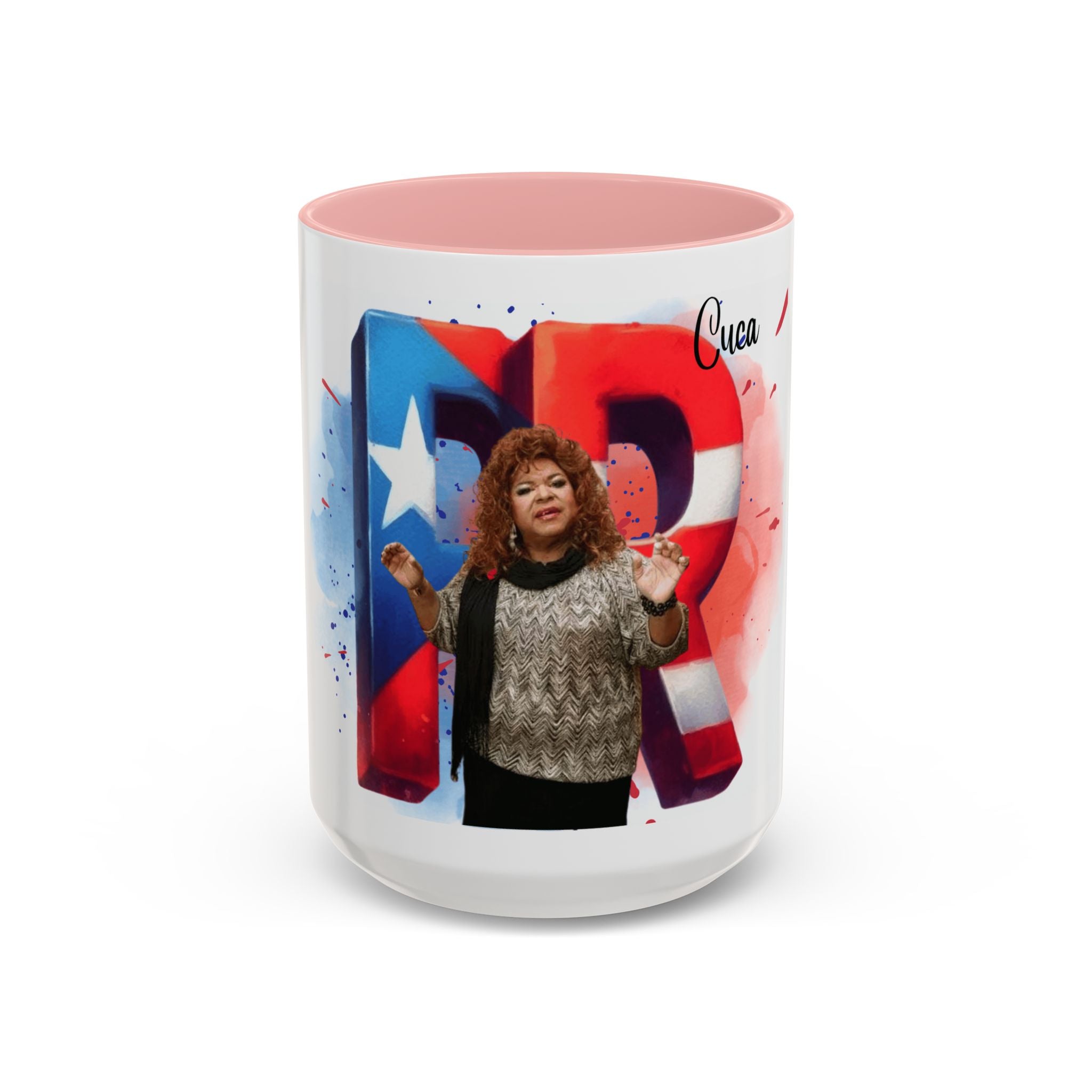 Cuca Heritage Accent Coffee Mug, Cultural Gift, Unique Coffee Cup, Fiesta Decor, Personalized Kitchenware - Metamorphosis Creations