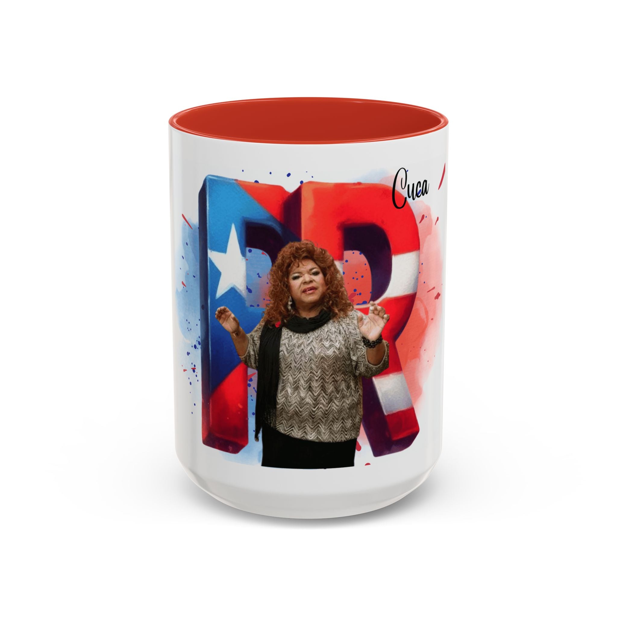 Cuca Heritage Accent Coffee Mug, Cultural Gift, Unique Coffee Cup, Fiesta Decor, Personalized Kitchenware - Metamorphosis Creations